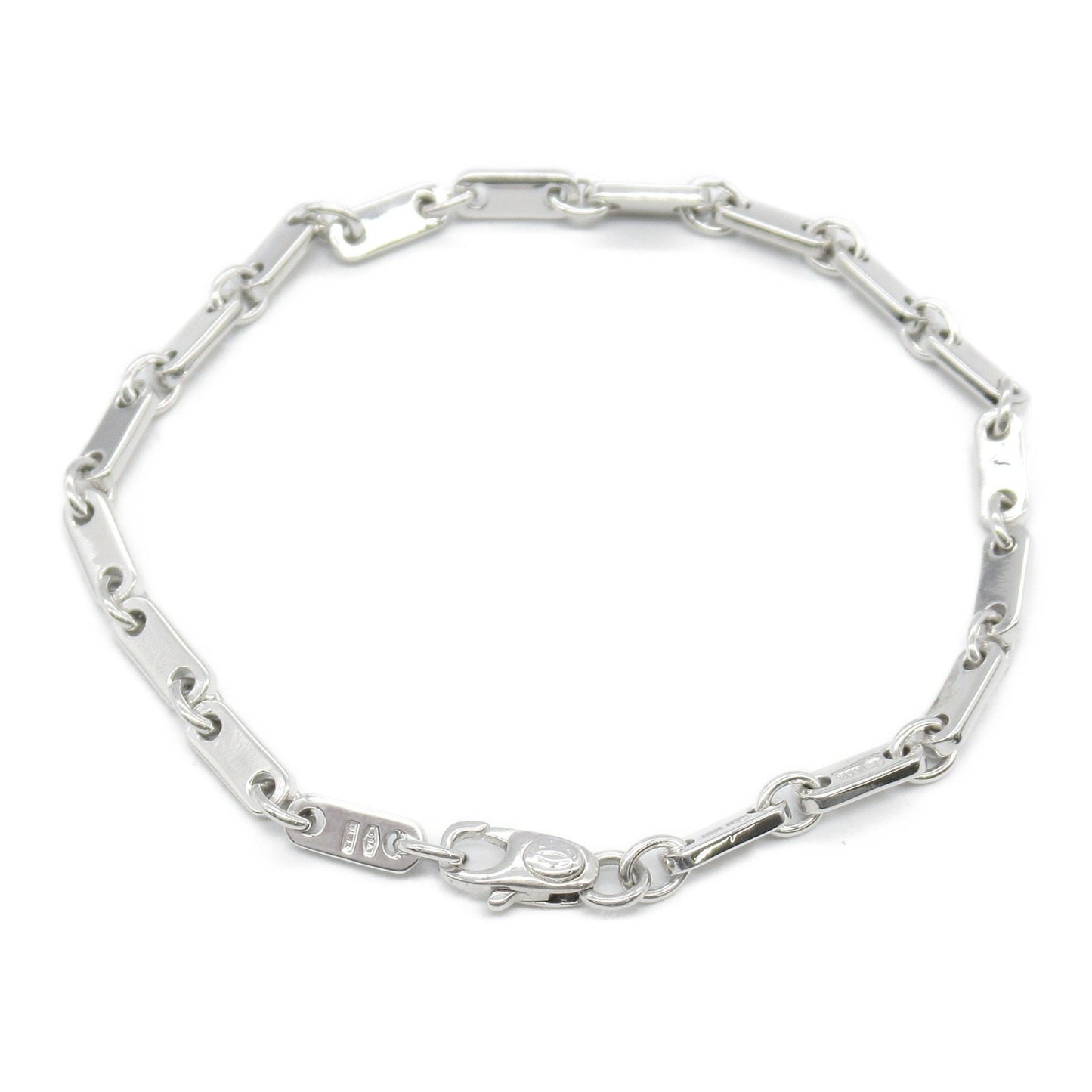 Cartier Figaro, Silver, White Gold, bracelet