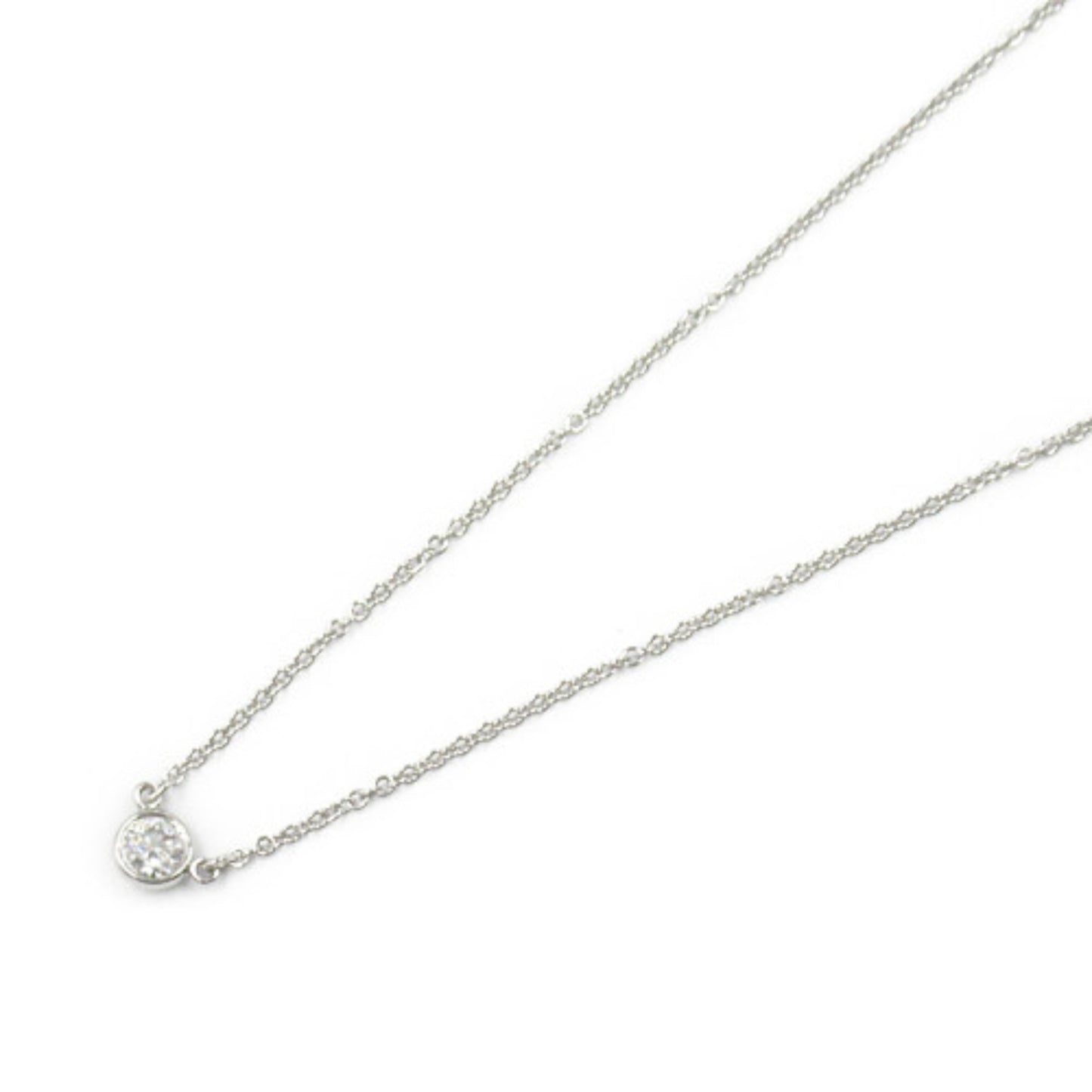 Tiffany & Co By the yard, Silver, Platinum, necklace