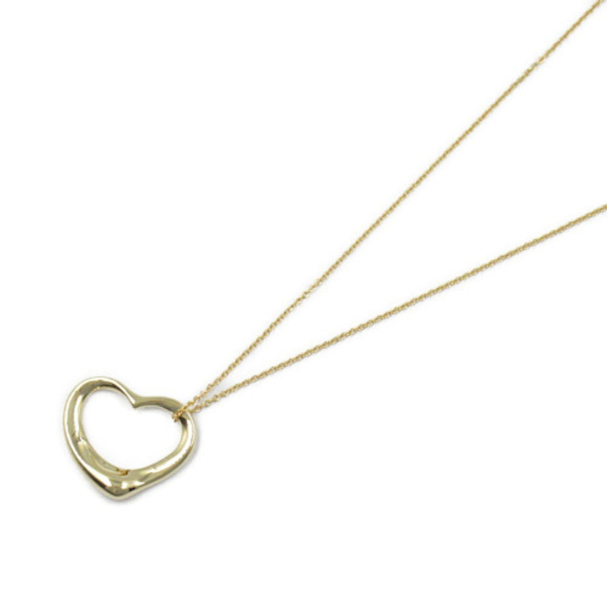 Tiffany & Co Open Heart, Gold, Yellow Gold, necklace