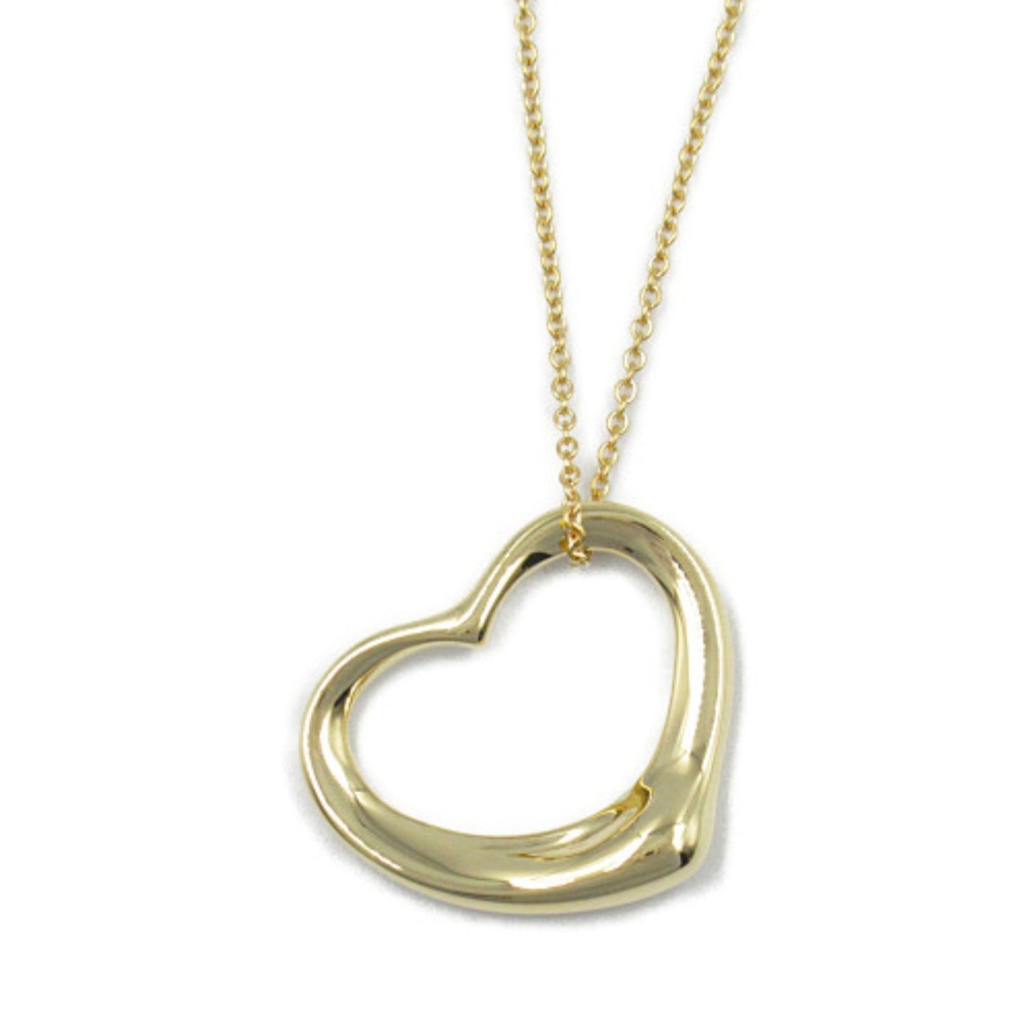 Tiffany & Co Open Heart, Gold, Yellow Gold, necklace