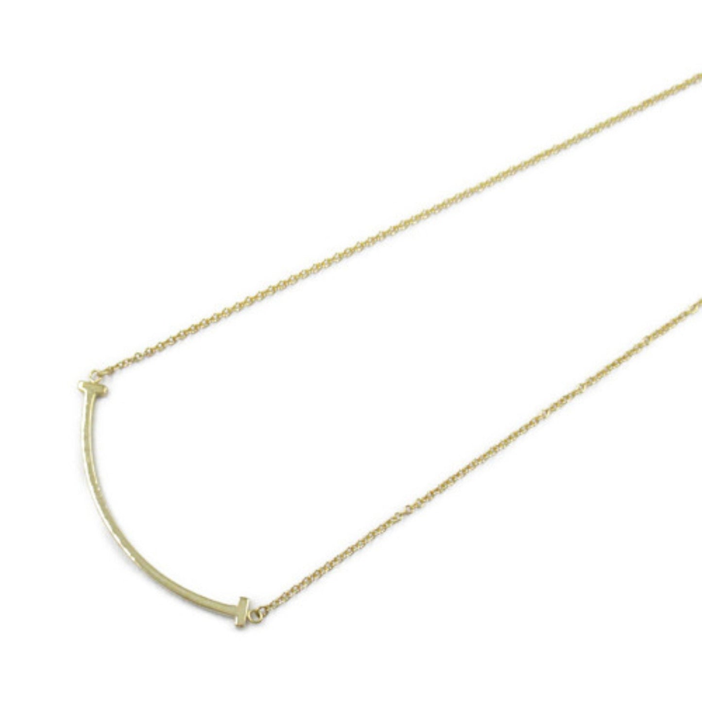 Tiffany & Co T Smile, Gold, Yellow Gold, necklace