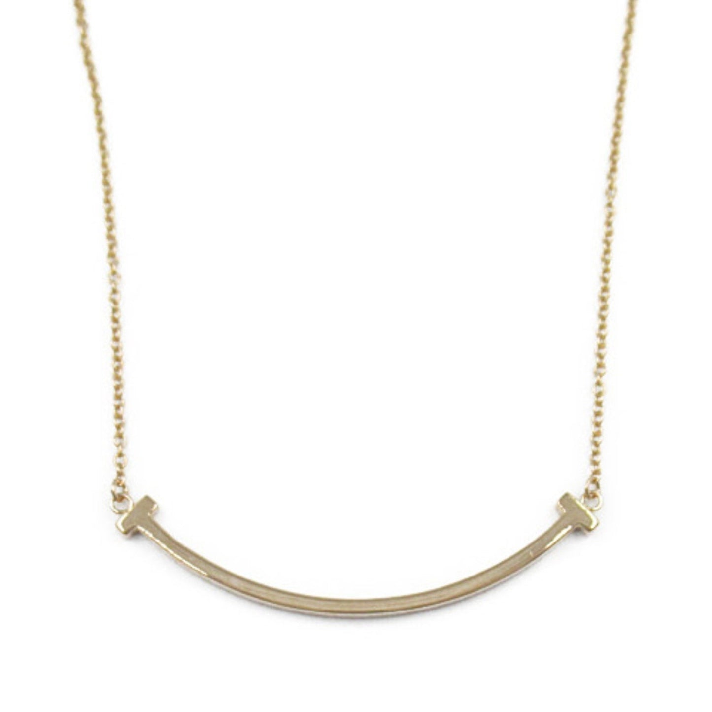 Tiffany & Co Smile, Gold, Rose Gold, necklace