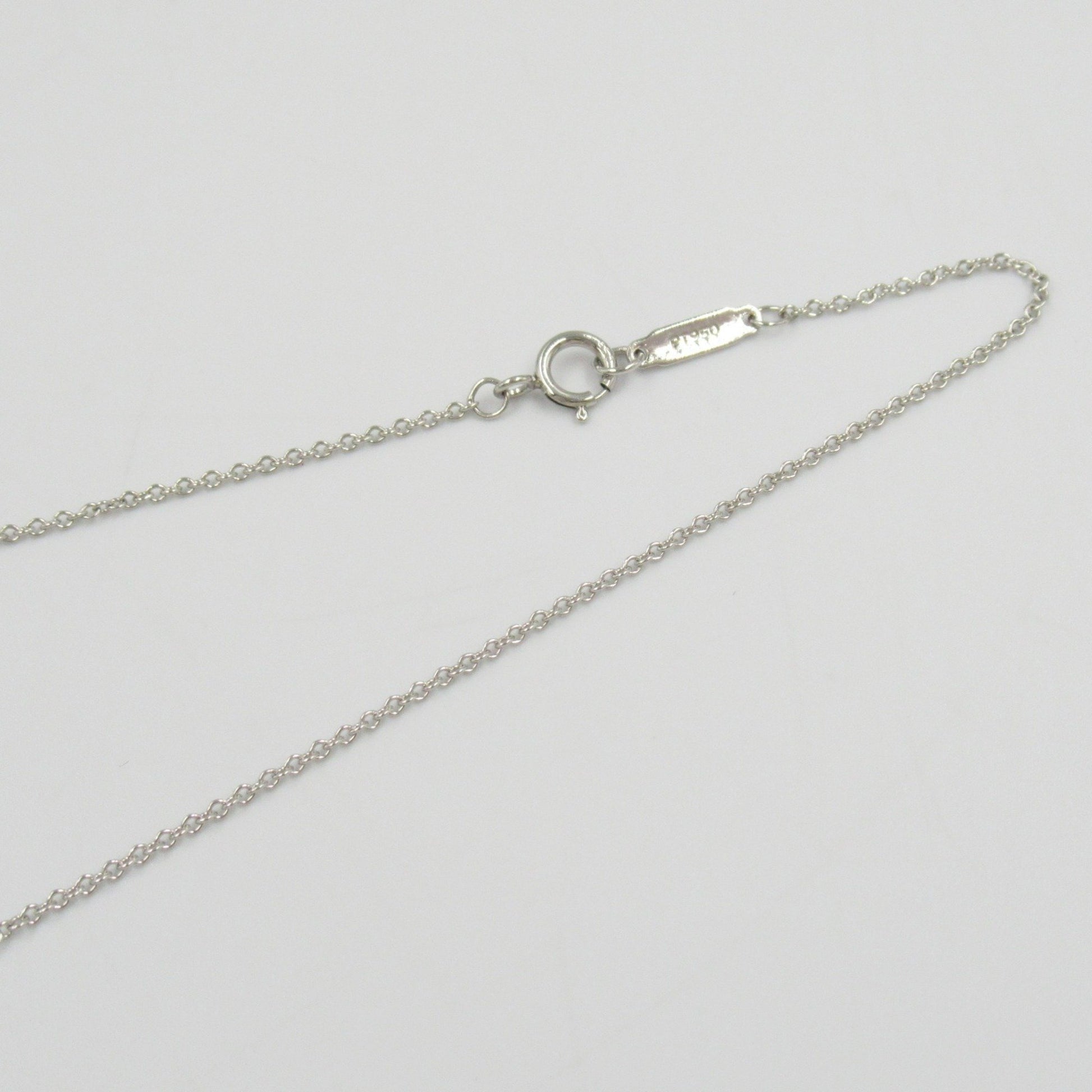 Tiffany & Co Alphabet, Silver, Platinum, necklace