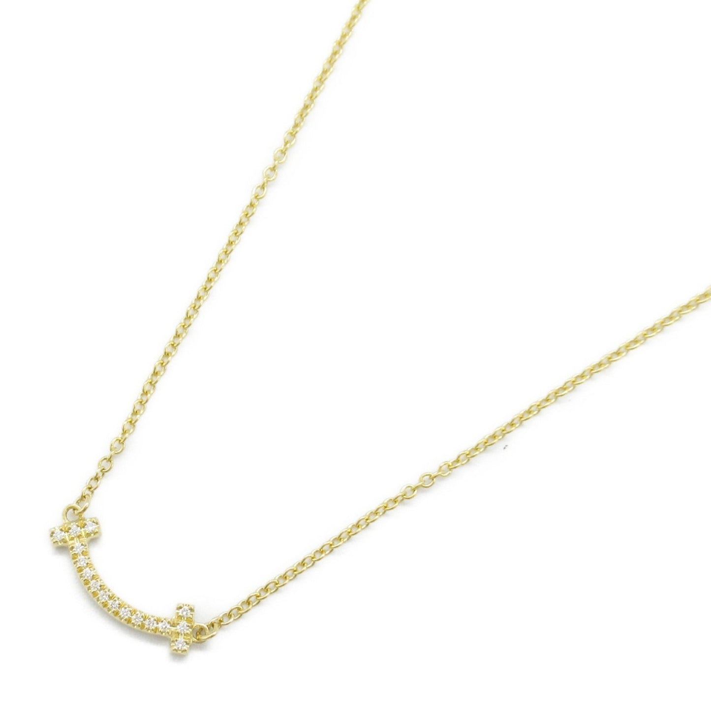 Tiffany & Co T Smile, Gold, Yellow Gold, necklace