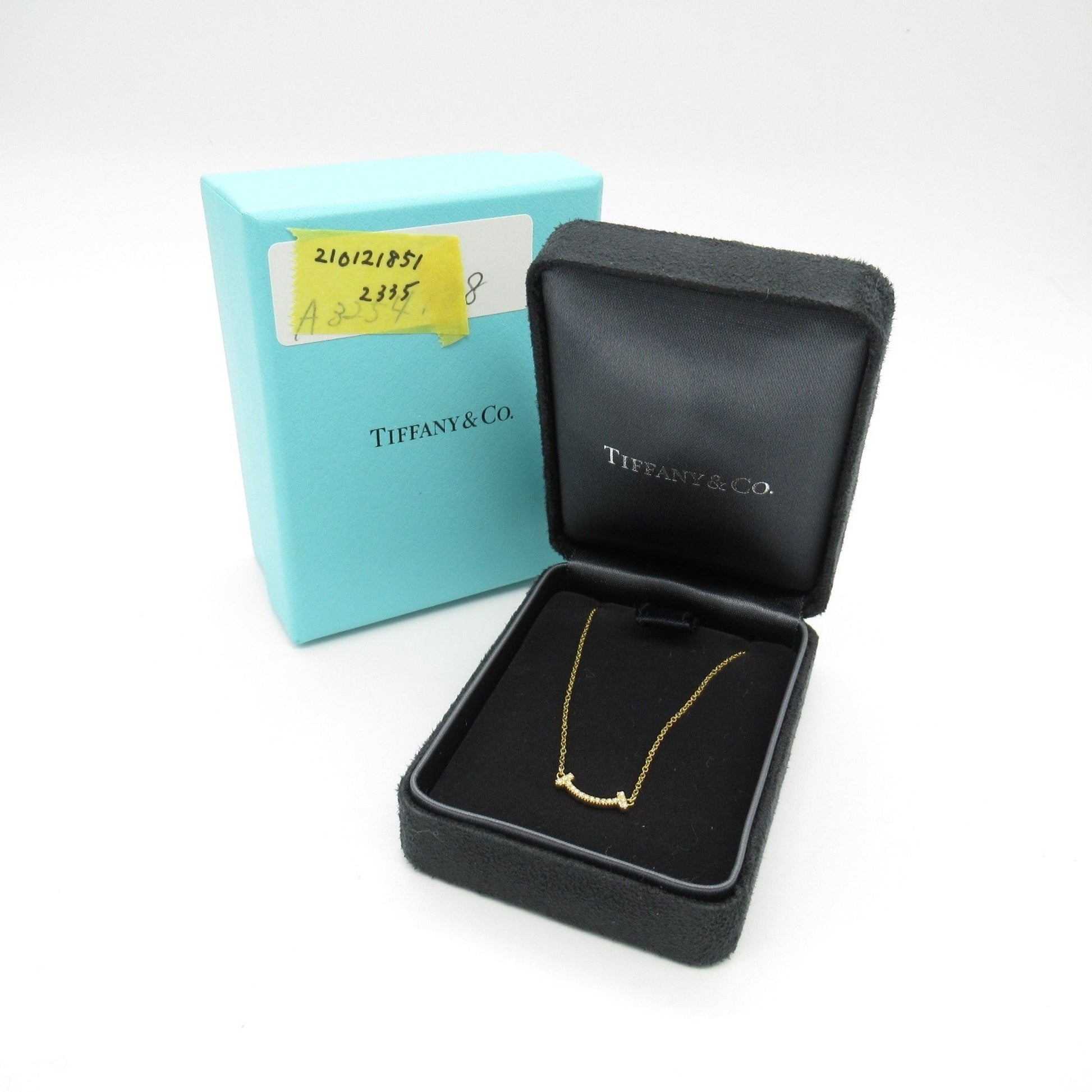 Tiffany & Co T Smile, Gold, Yellow Gold, necklace