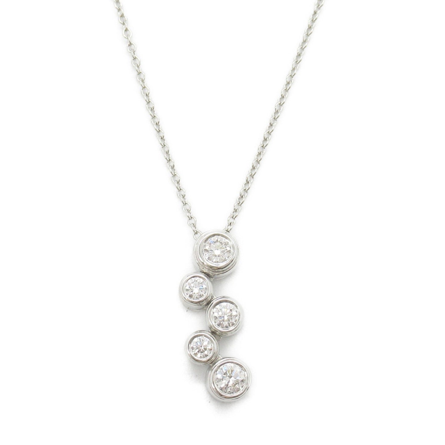 Tiffany & Co Bubble, Silver, Platinum, necklace