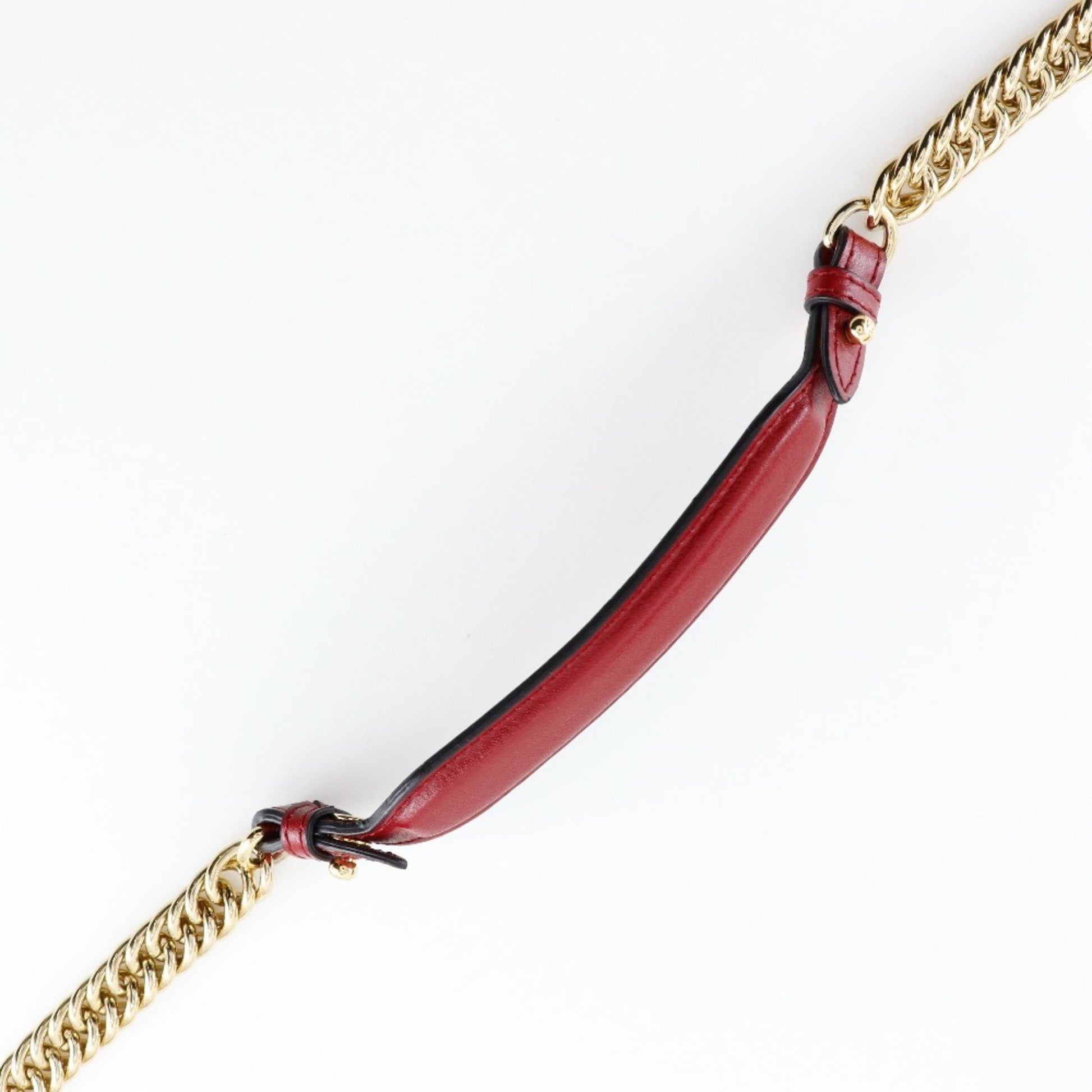 Fendi Kan I, Red, Leather, shoulder
