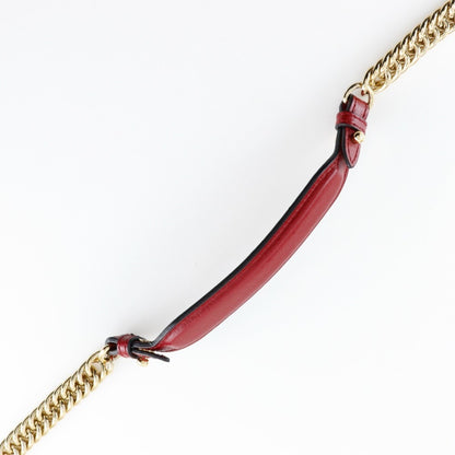 Fendi Kan I, Red, Leather, shoulder