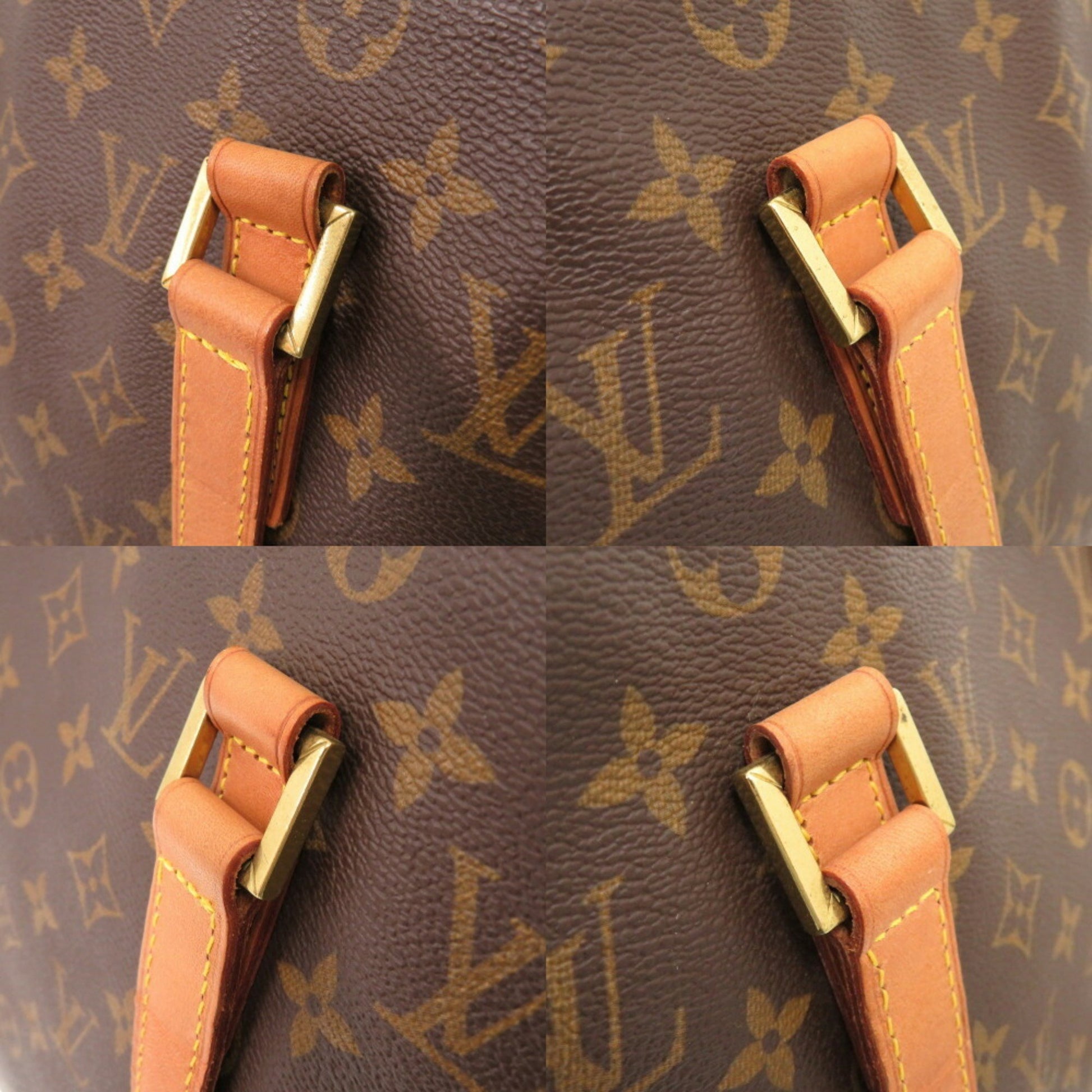 Louis Vuitton Mezzo, Brown, Canvas, tote
