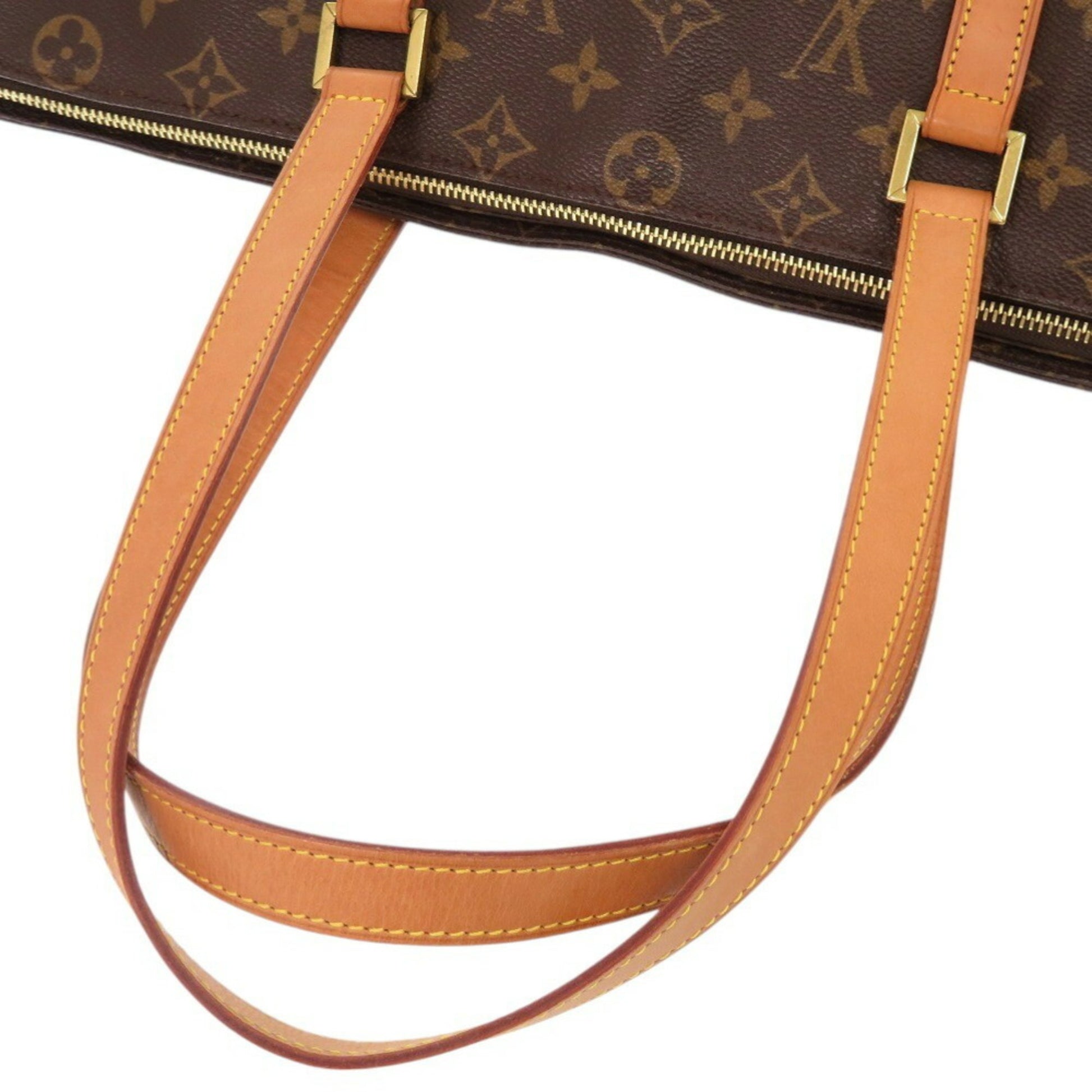 Louis Vuitton Mezzo, Brown, Canvas, tote
