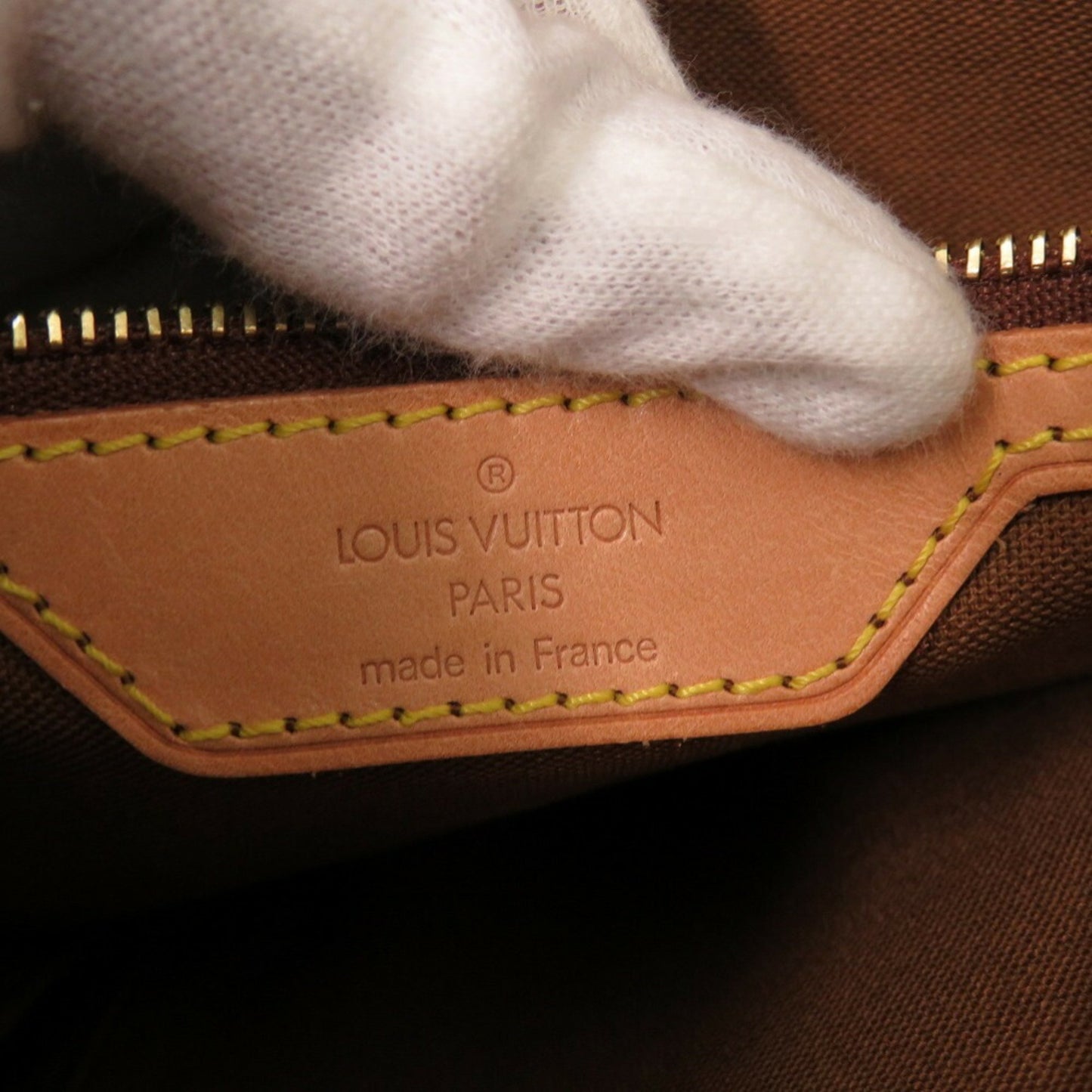 Louis Vuitton Mezzo, Brown, Canvas, tote