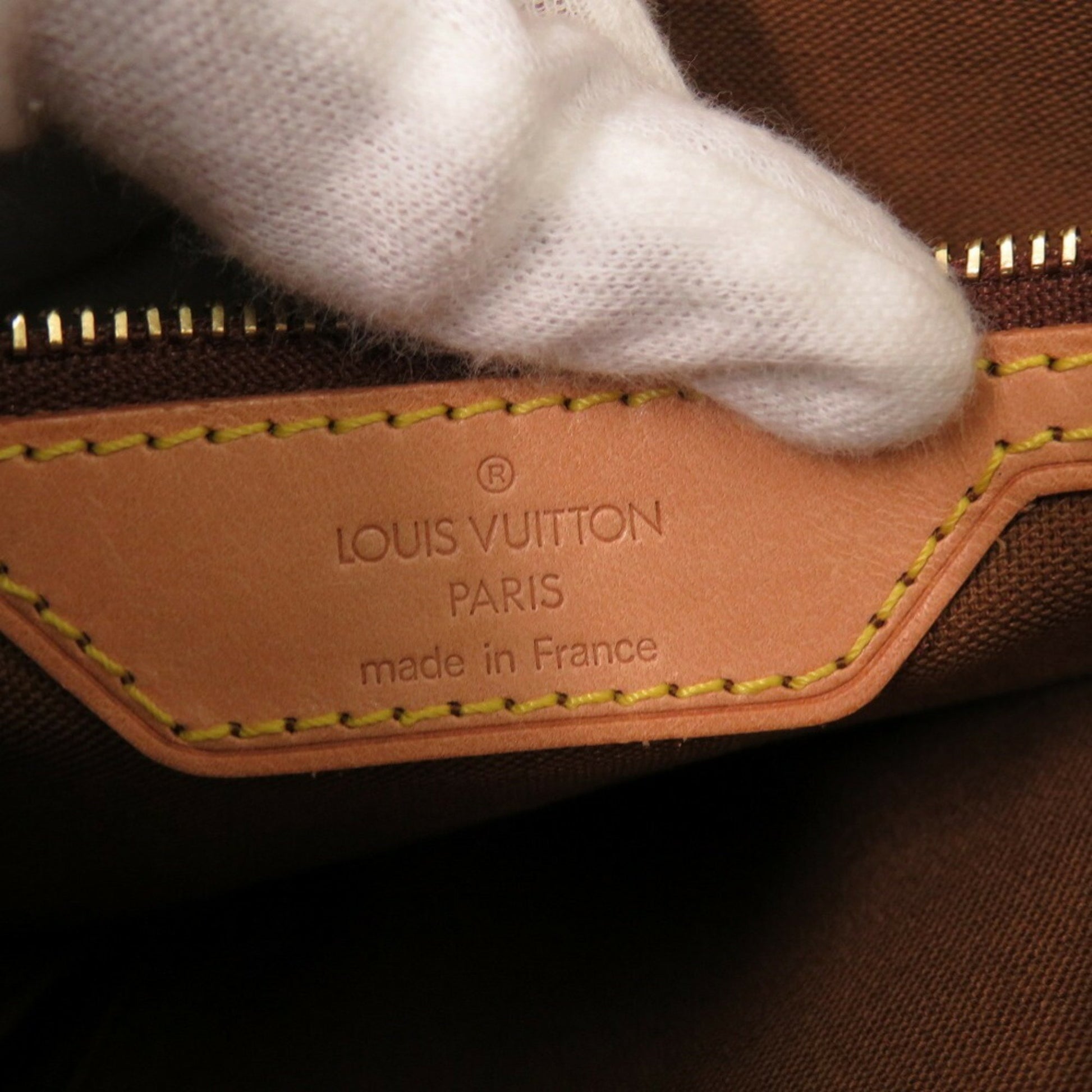 Louis Vuitton Mezzo, Brown, Canvas, tote