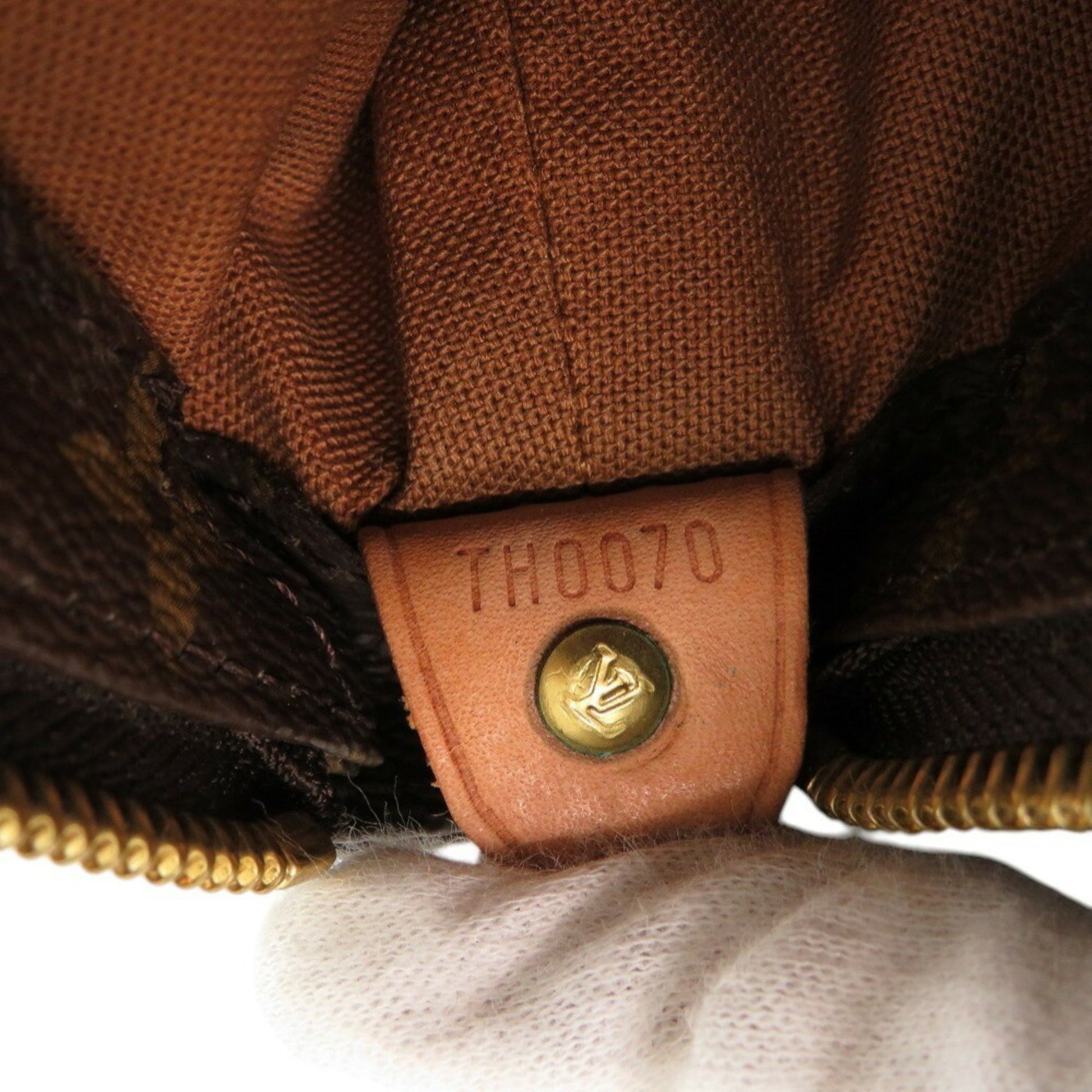 Louis Vuitton Mezzo, Brown, Canvas, tote