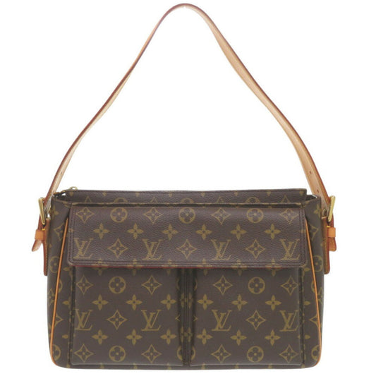 Louis Vuitton Viva Cité, Brown, Canvas, shoulder
