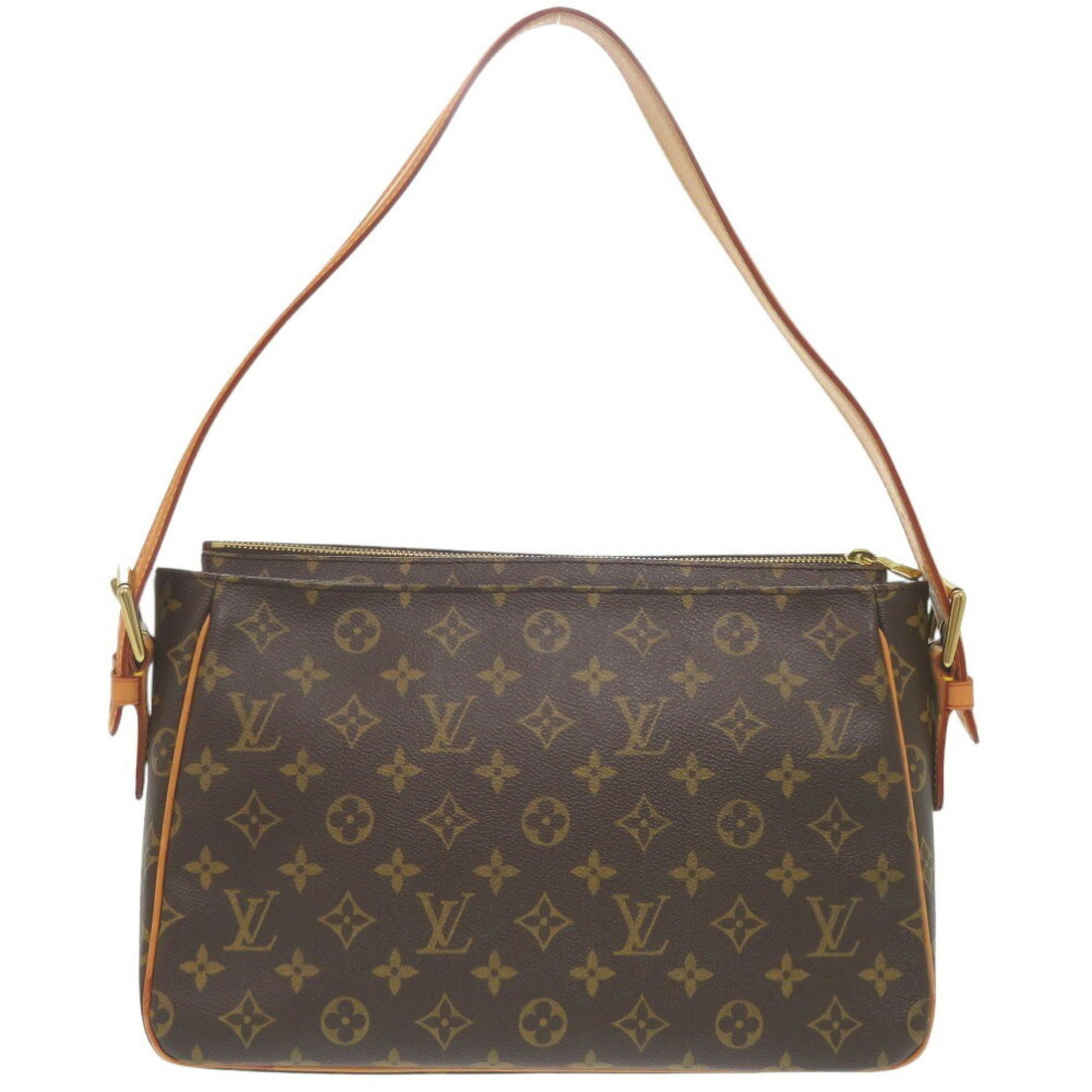 Louis Vuitton Viva Cité, Brown, Canvas, shoulder