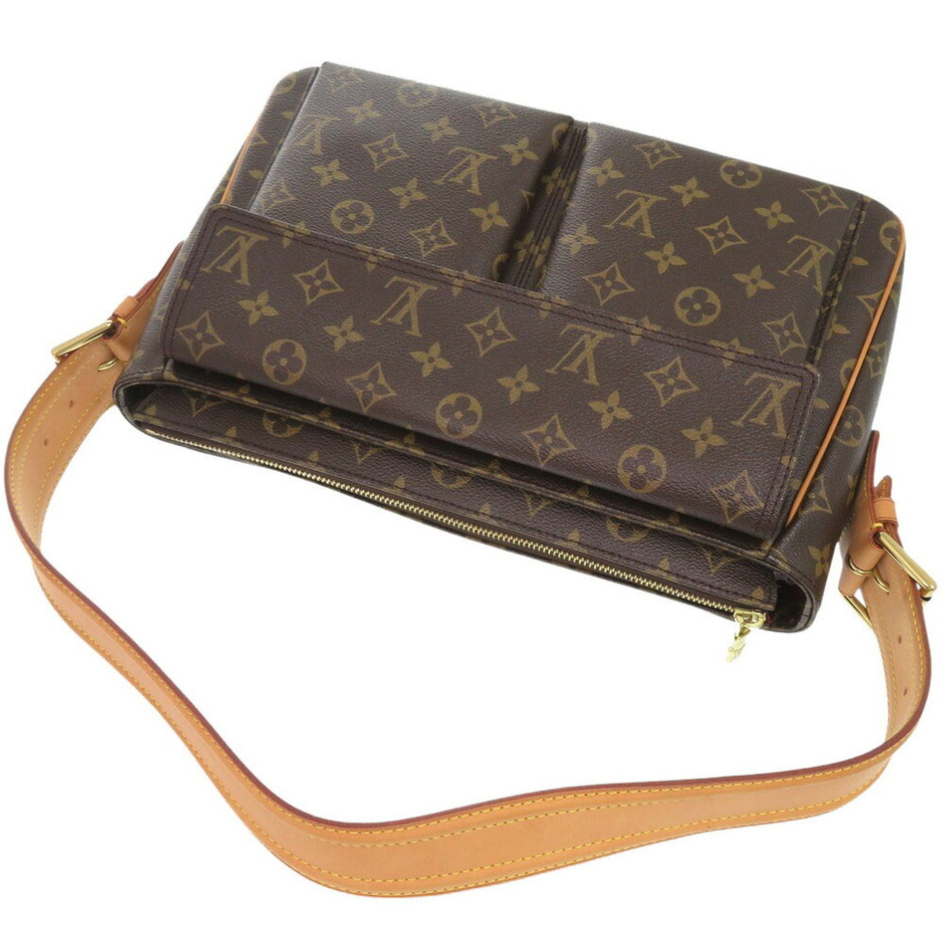 Louis Vuitton Viva Cité, Brown, Canvas, shoulder