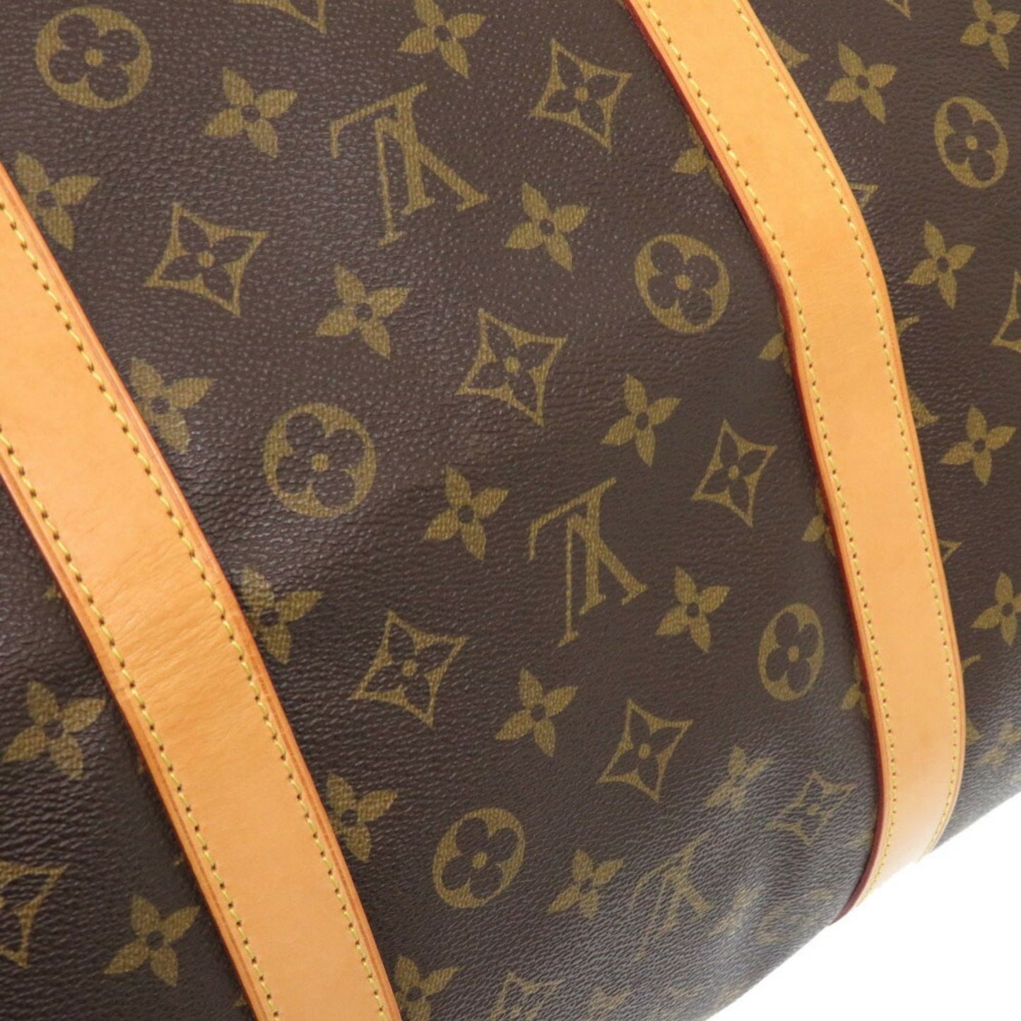 Louis Vuitton Keepall 60, Brown, Canvas, travel