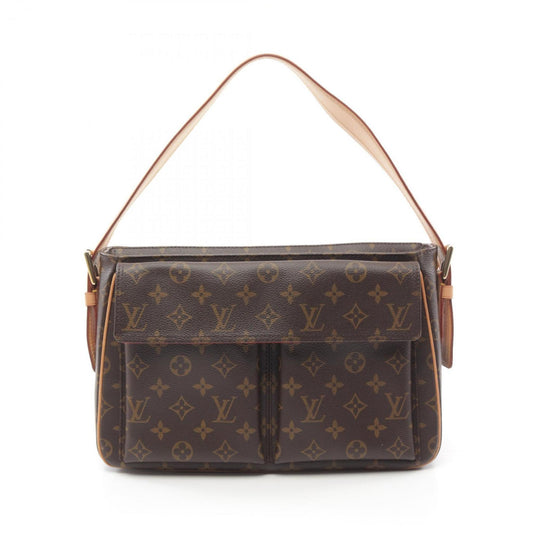 Louis Vuitton Viva Cité, Brown, Canvas, shoulder