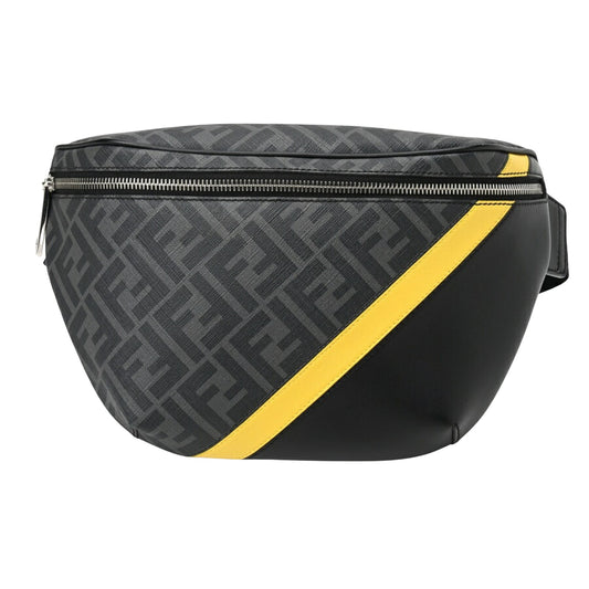 Fendi Zucca, Grey, Canvas, shoulder