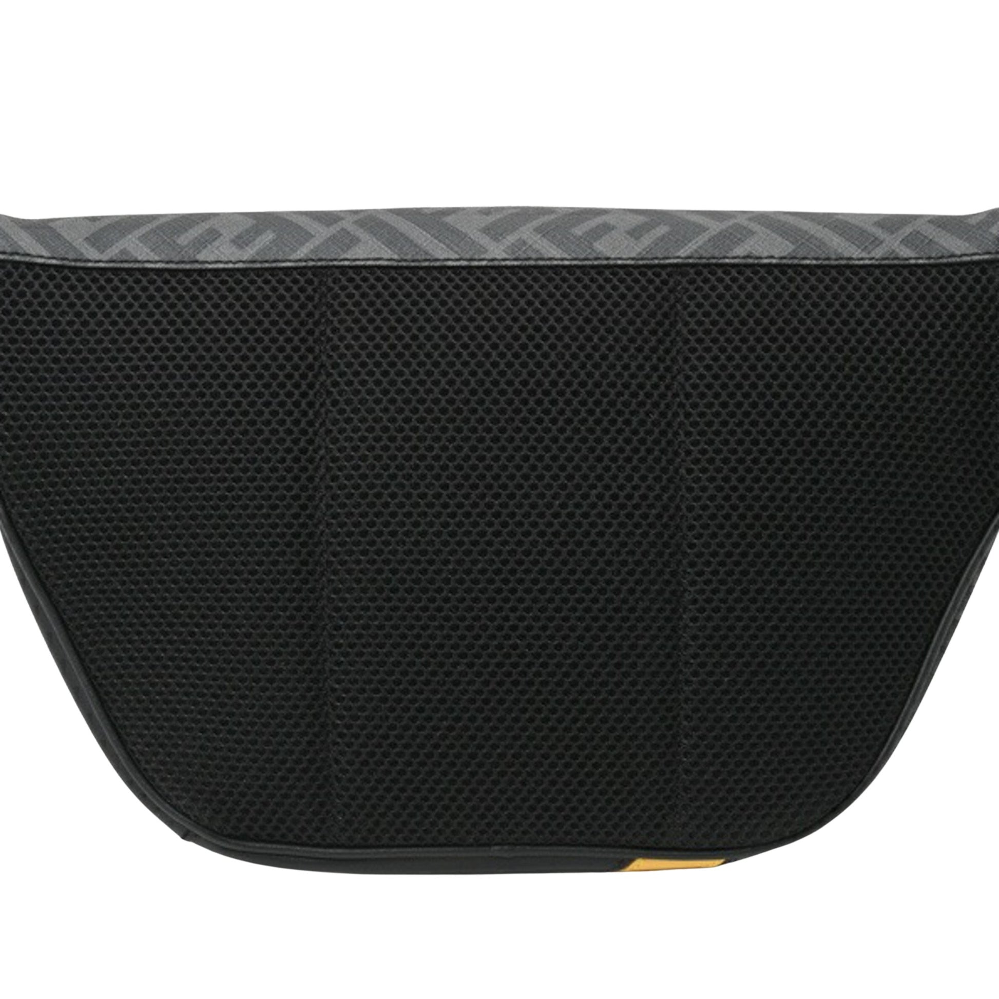 Fendi Zucca, Grey, Canvas, shoulder
