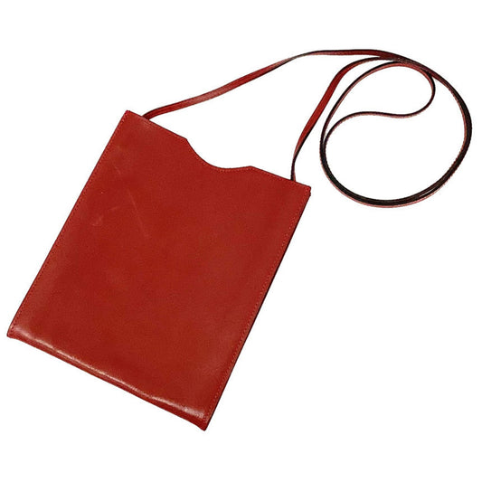 Hermès Onimetou, Burgundy, Leather, clutch