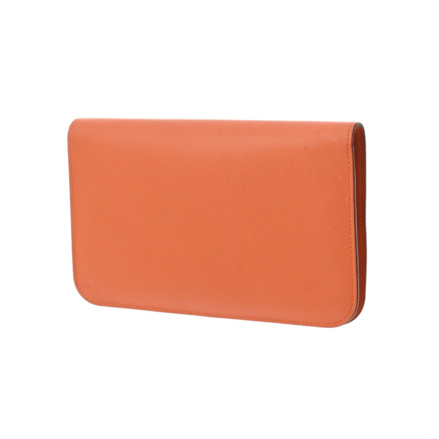 Hermès Dogon, Orange, Leather, wallet