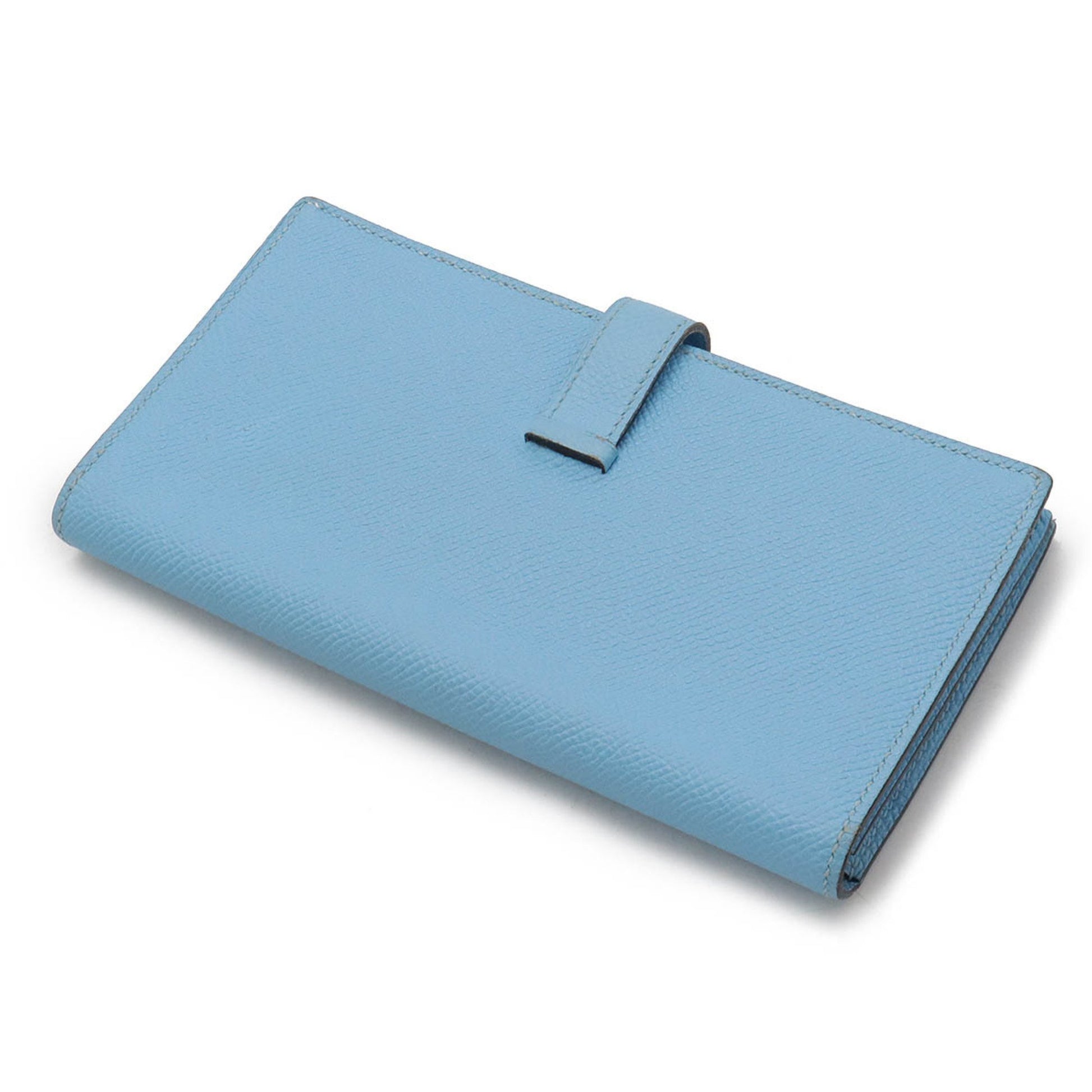 Hermès Béarn, Blue, Leather, wallet