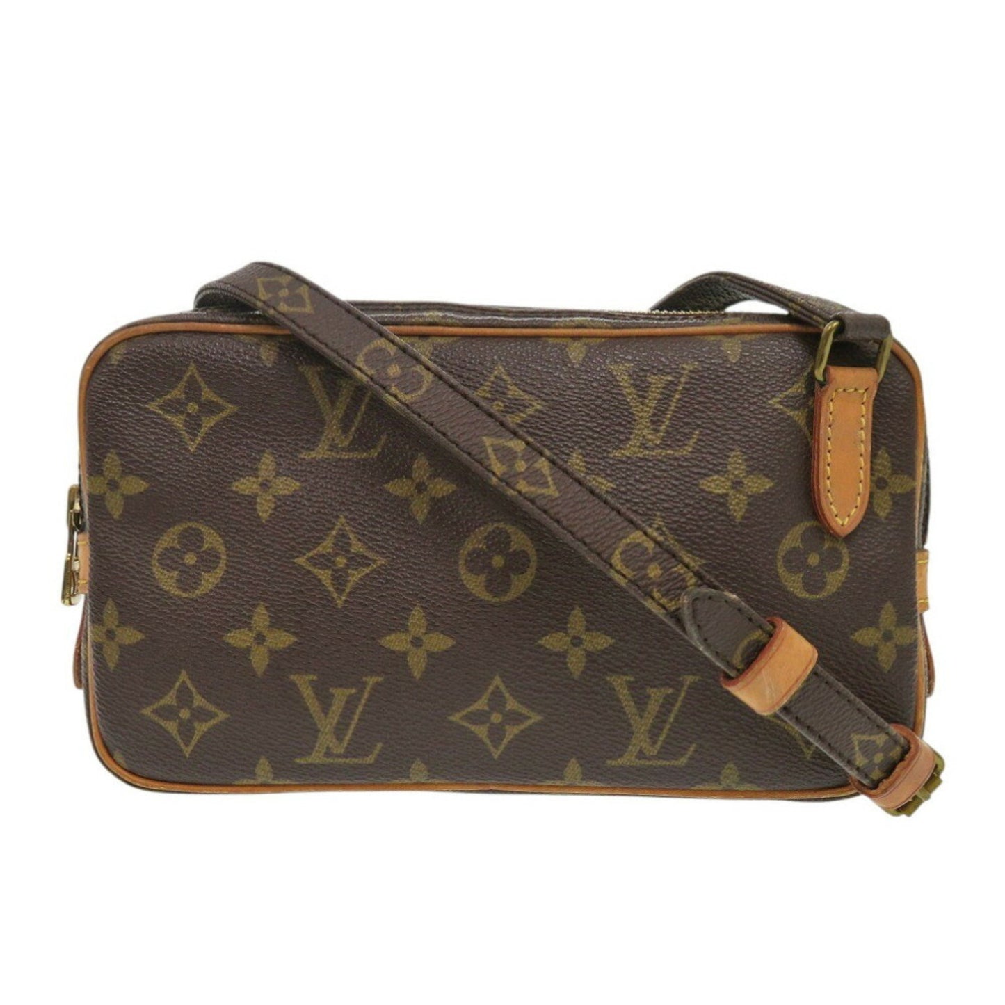 Louis Vuitton Marly, Brown, Canvas, shoulder