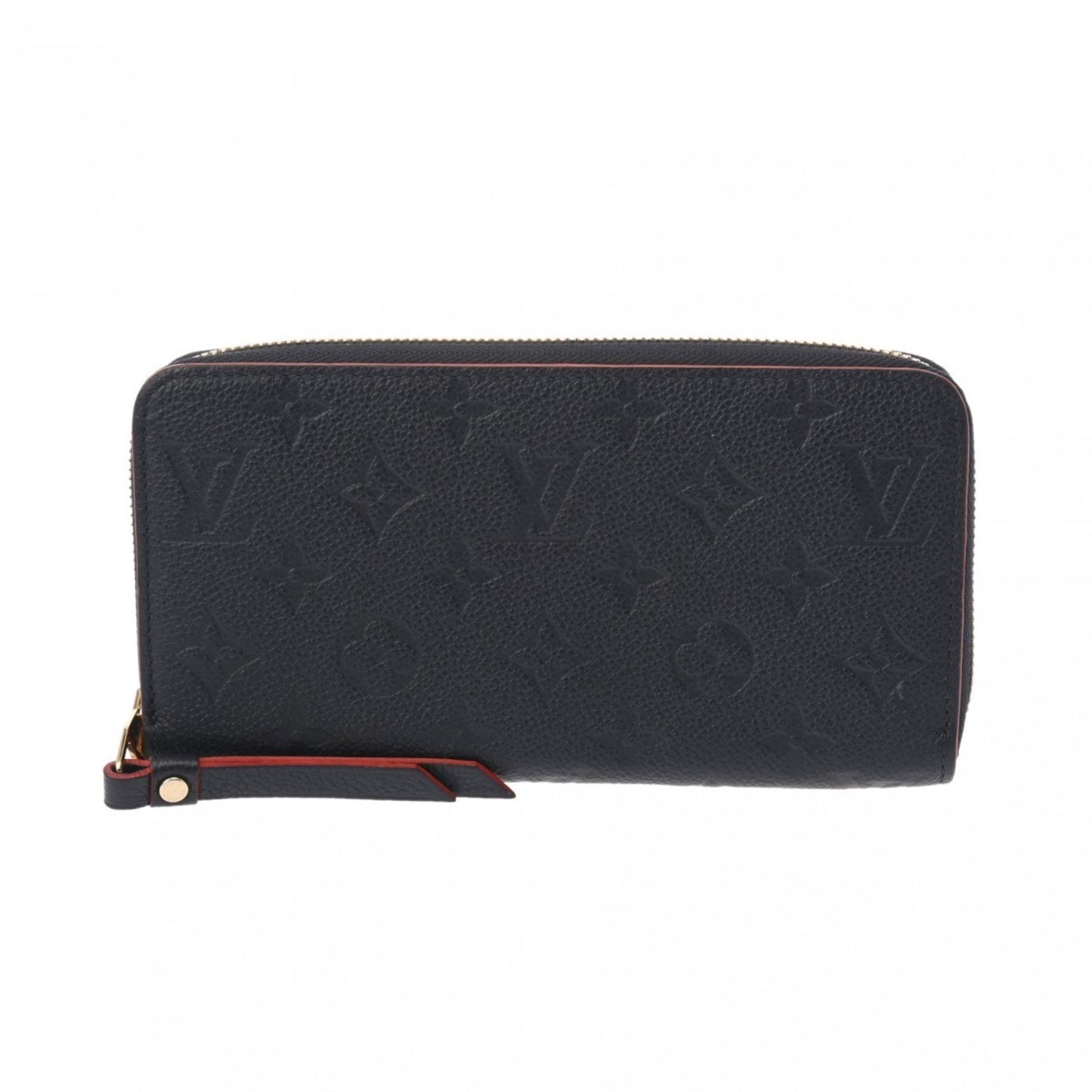 Louis Vuitton Zippy, Navy, Leather, wallet