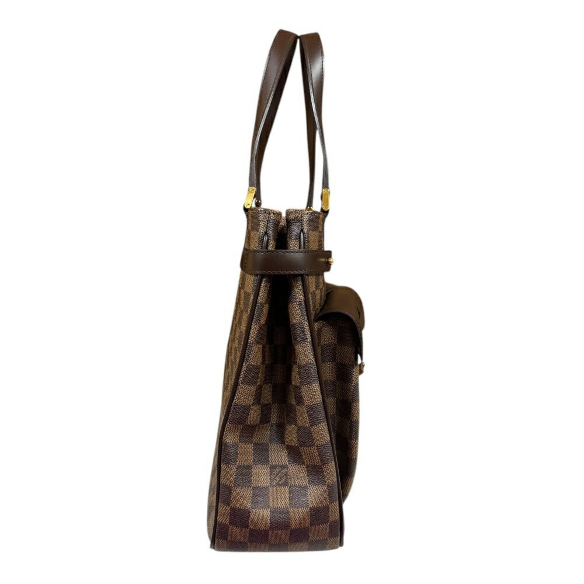 Louis Vuitton Uzes, Brown, Canvas, handbag