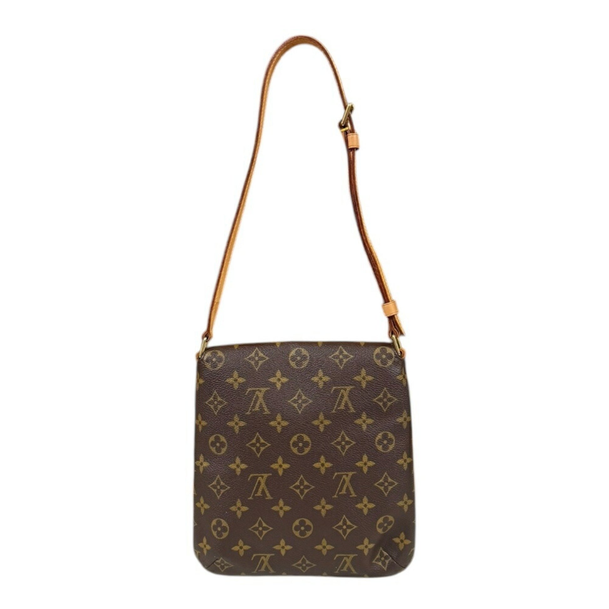 Louis Vuitton Musette Salsa, Brown, Canvas, shoulder