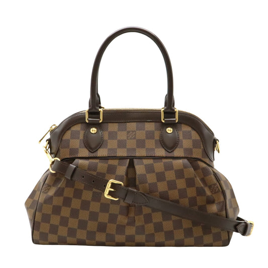 Louis Vuitton Trevi, Brown, Canvas, handbag