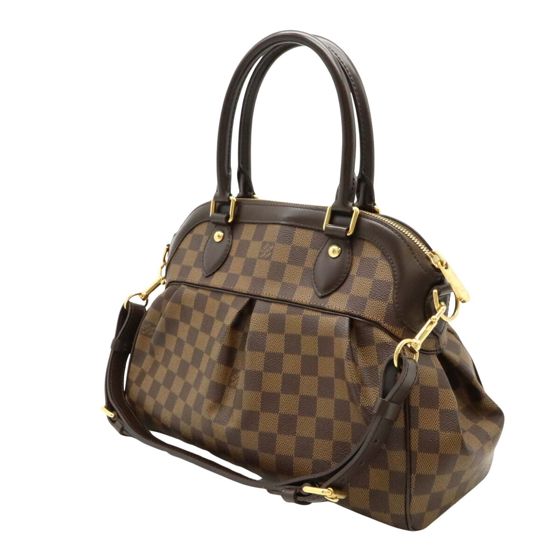 Louis Vuitton Trevi, Brown, Canvas, handbag