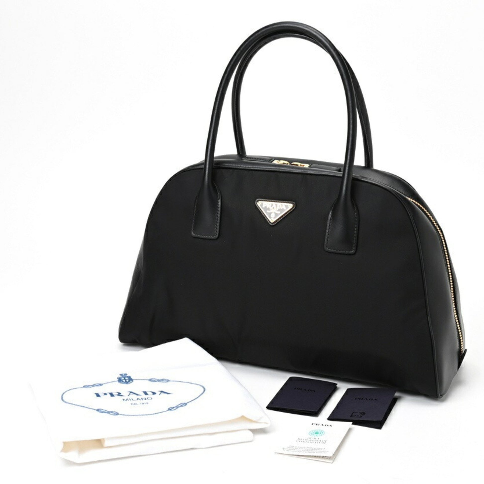 Prada Re-Nylon, Black, Synthetic, travel