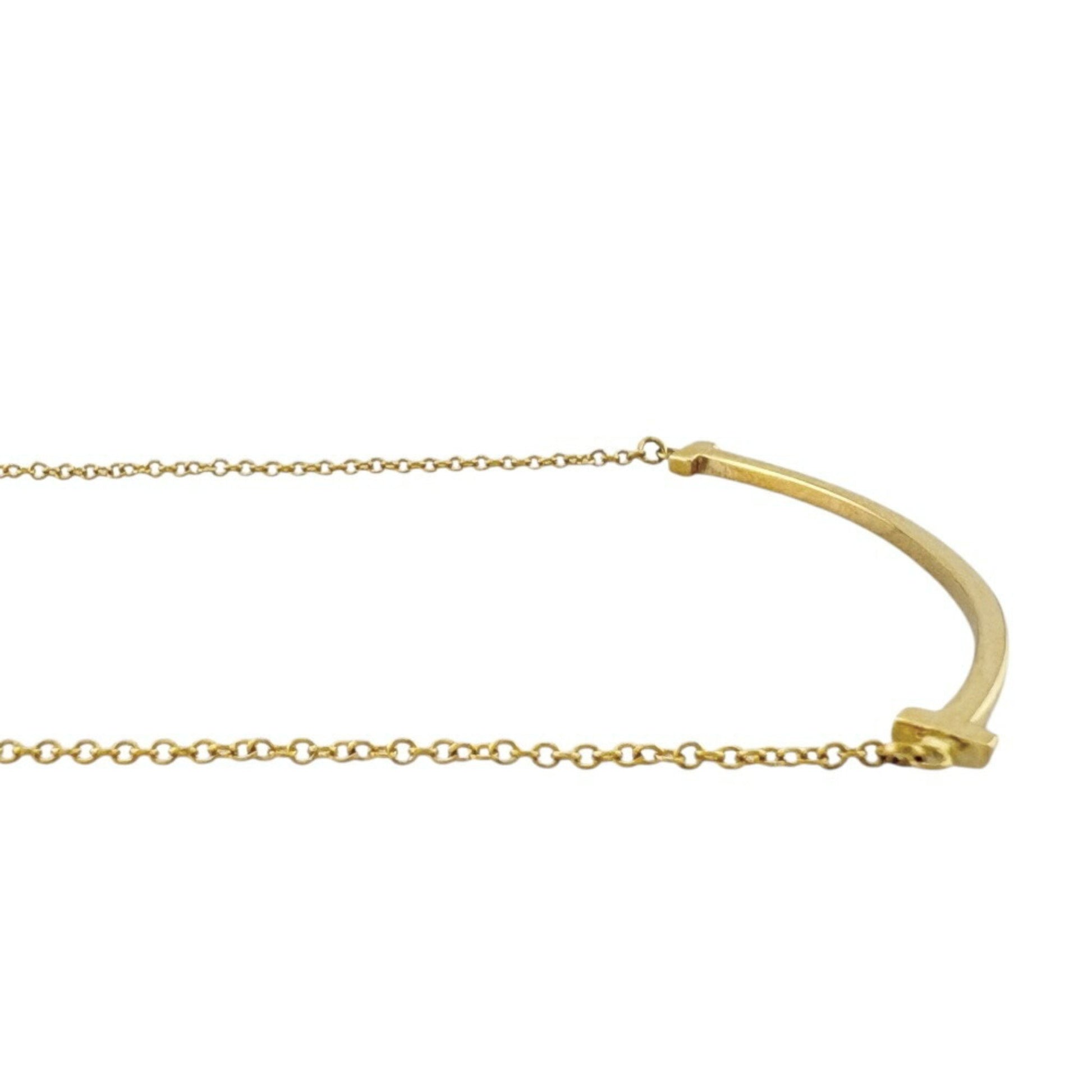 Tiffany & Co T Smile, Gold, Yellow Gold, necklace