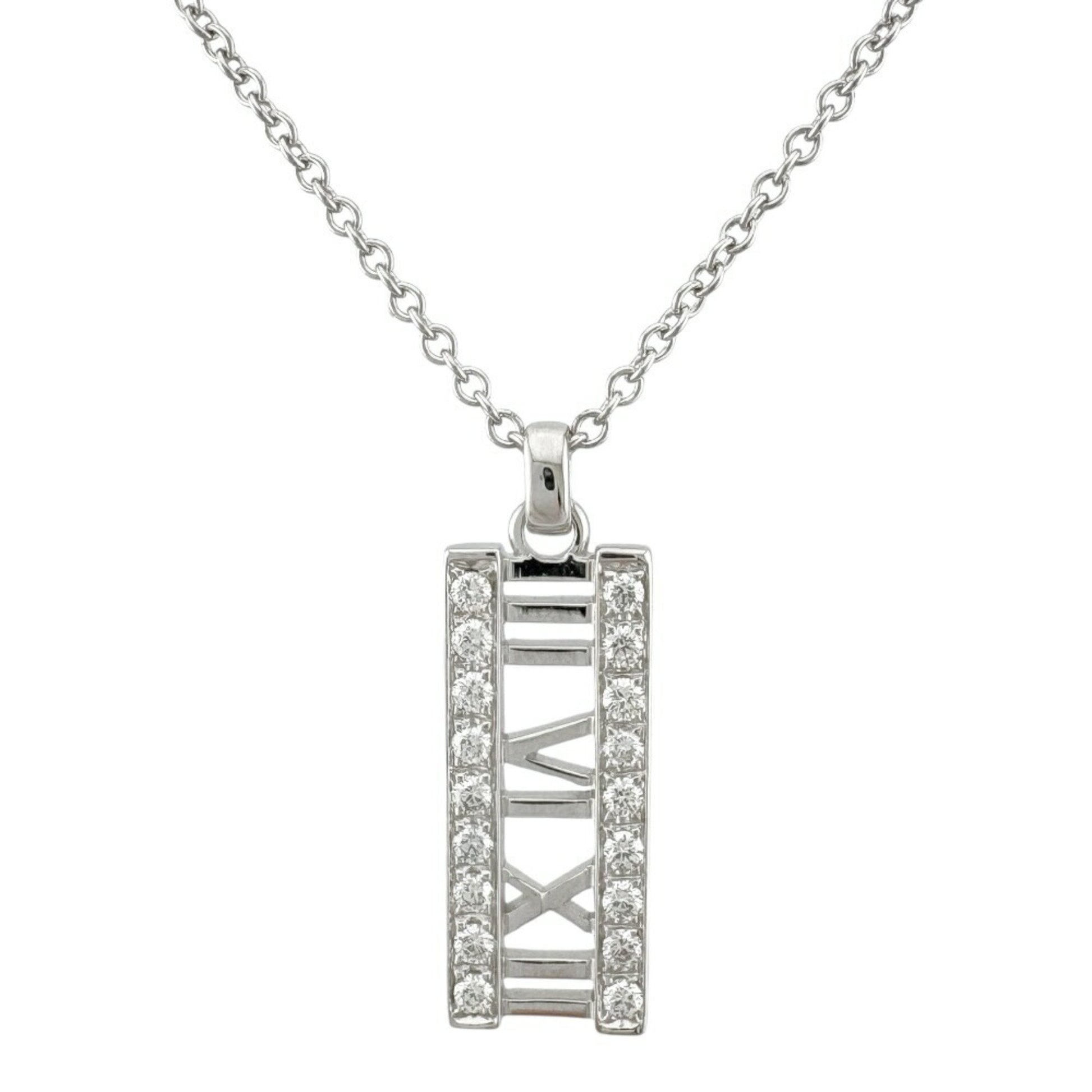 Tiffany & Co Atlas, Silver, White Gold, necklace