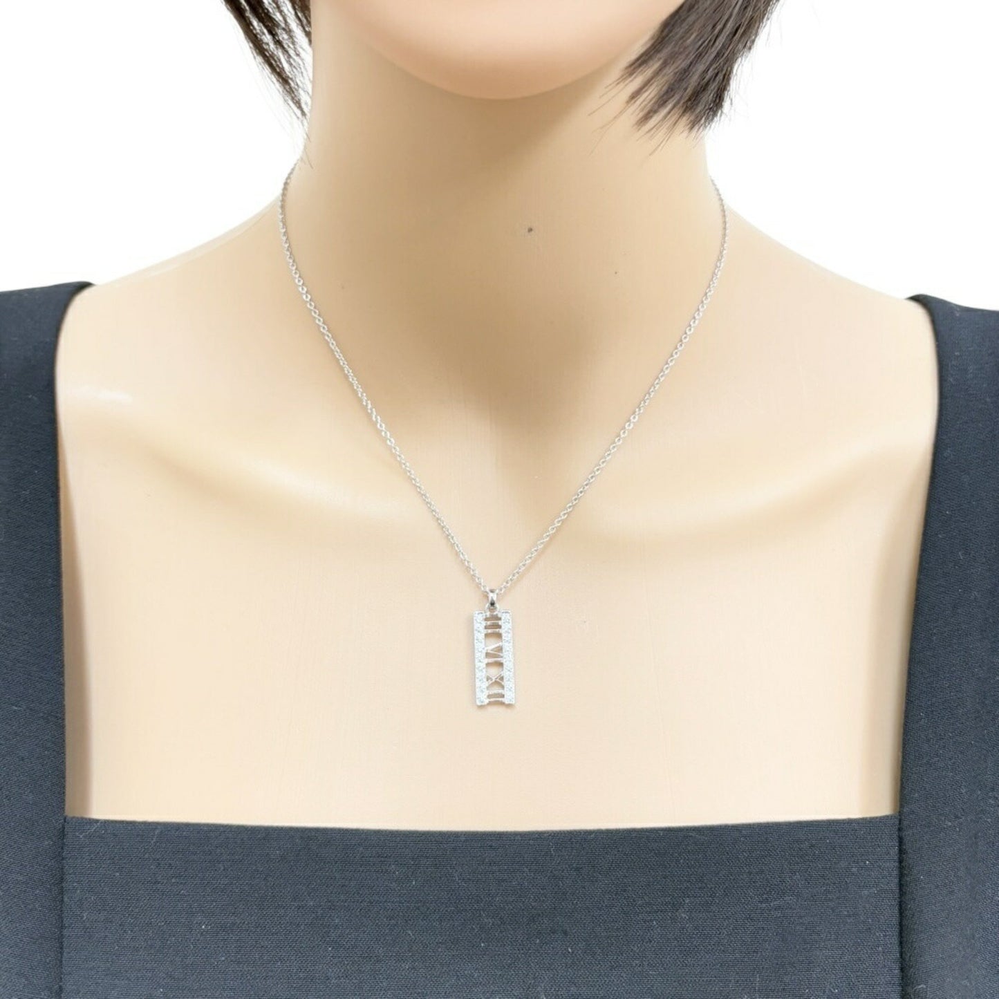 Tiffany & Co Atlas, Silver, White Gold, necklace