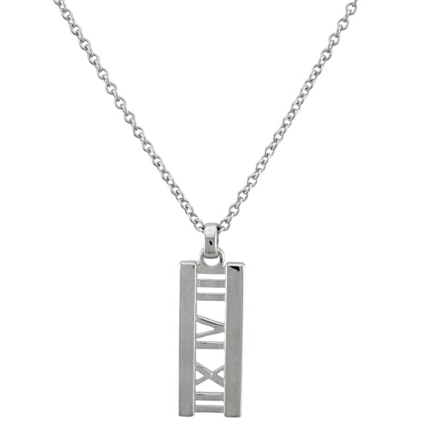 Tiffany & Co Atlas, Silver, White Gold, necklace