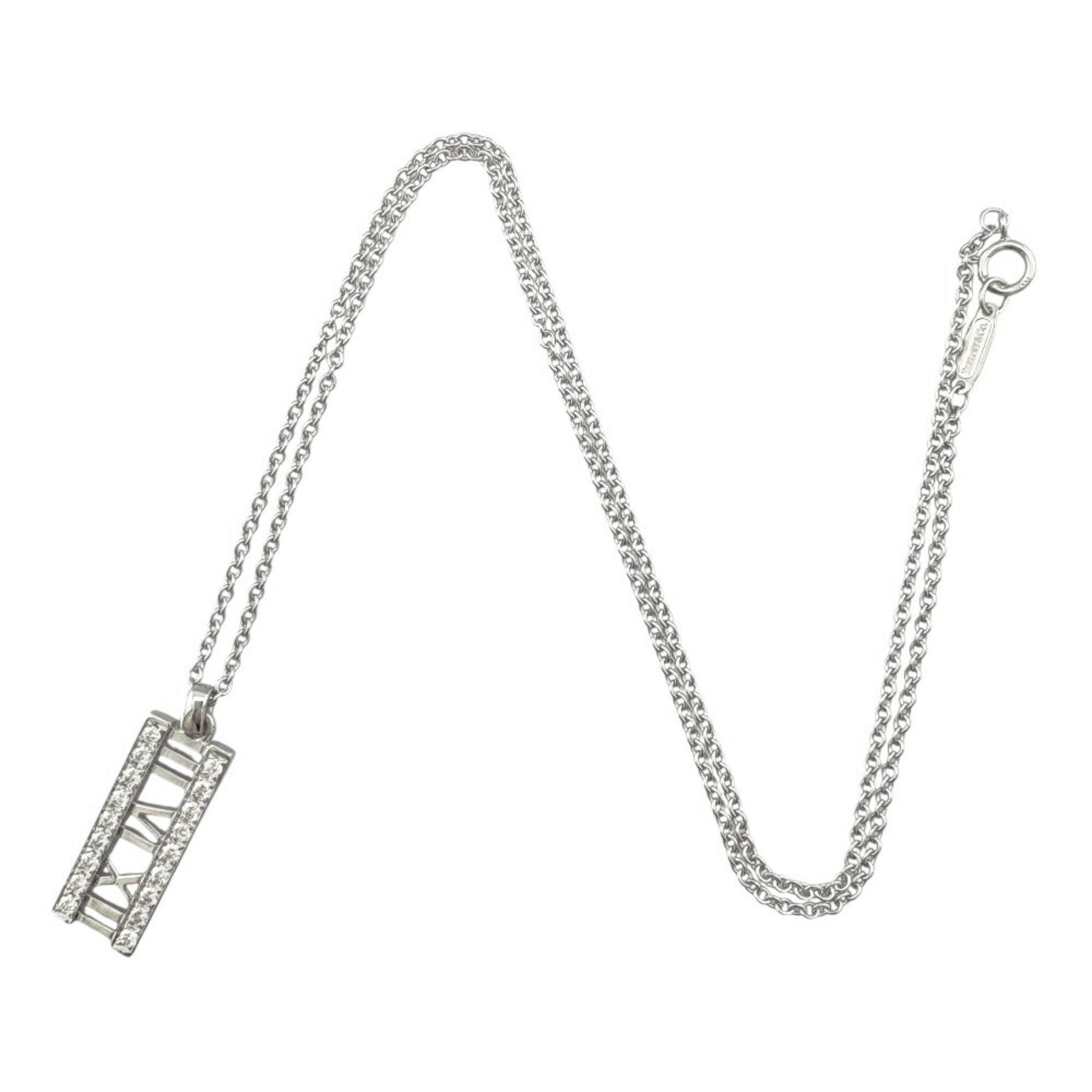 Tiffany & Co Atlas, Silver, White Gold, necklace