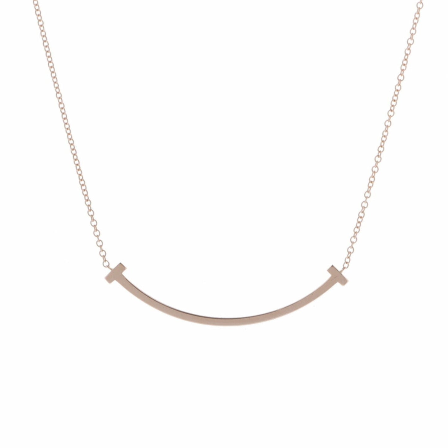 Tiffany & Co Tiffany T, Pink, Rose Gold, necklace