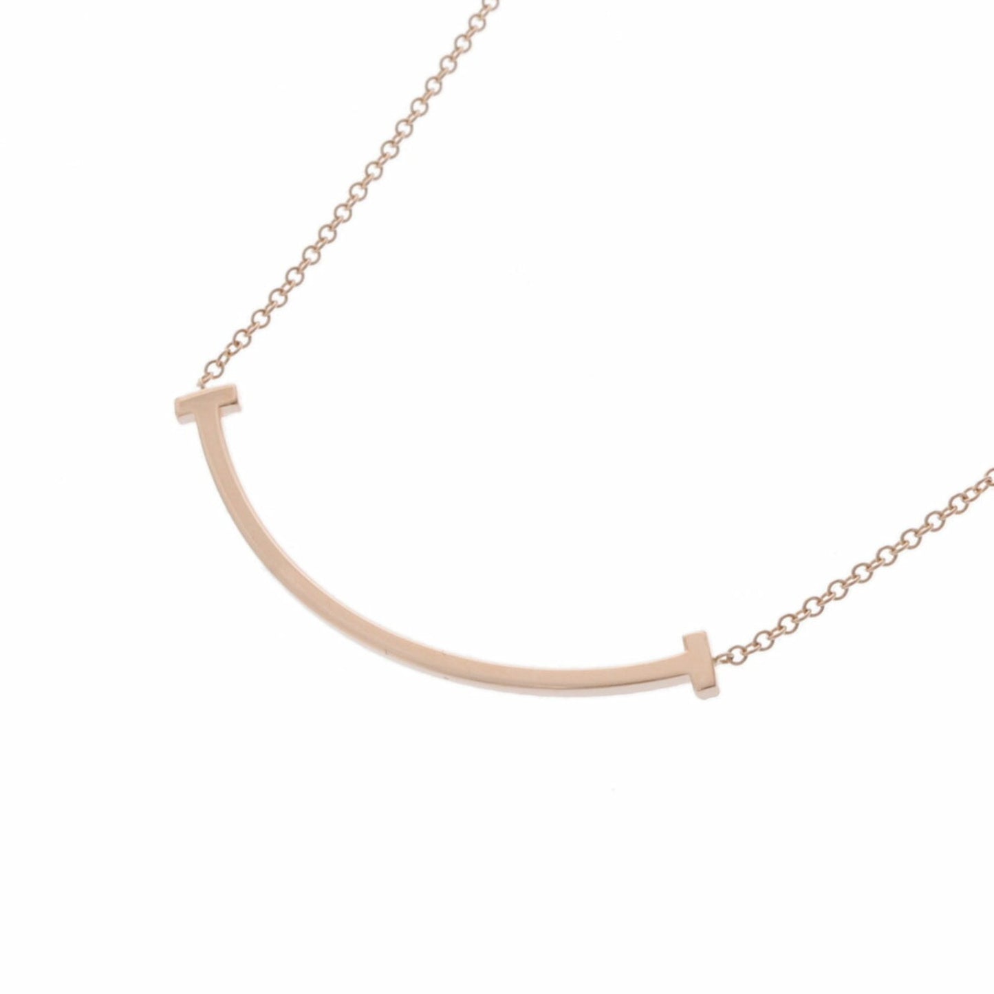 Tiffany & Co Tiffany T, Pink, Rose Gold, necklace