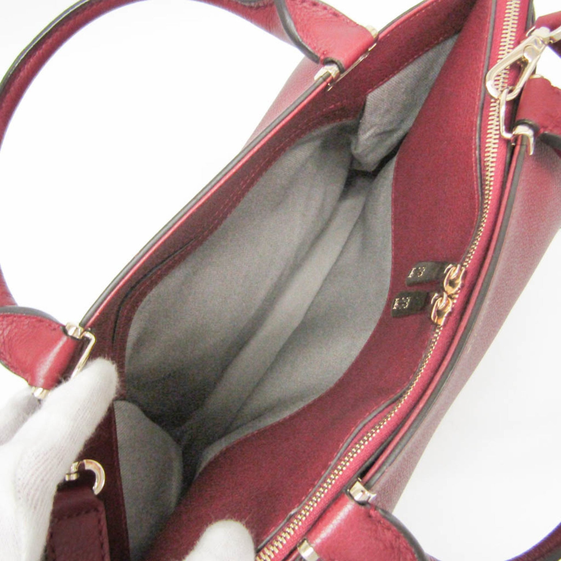 Cartier Must line, Burgundy, Leather, handbag