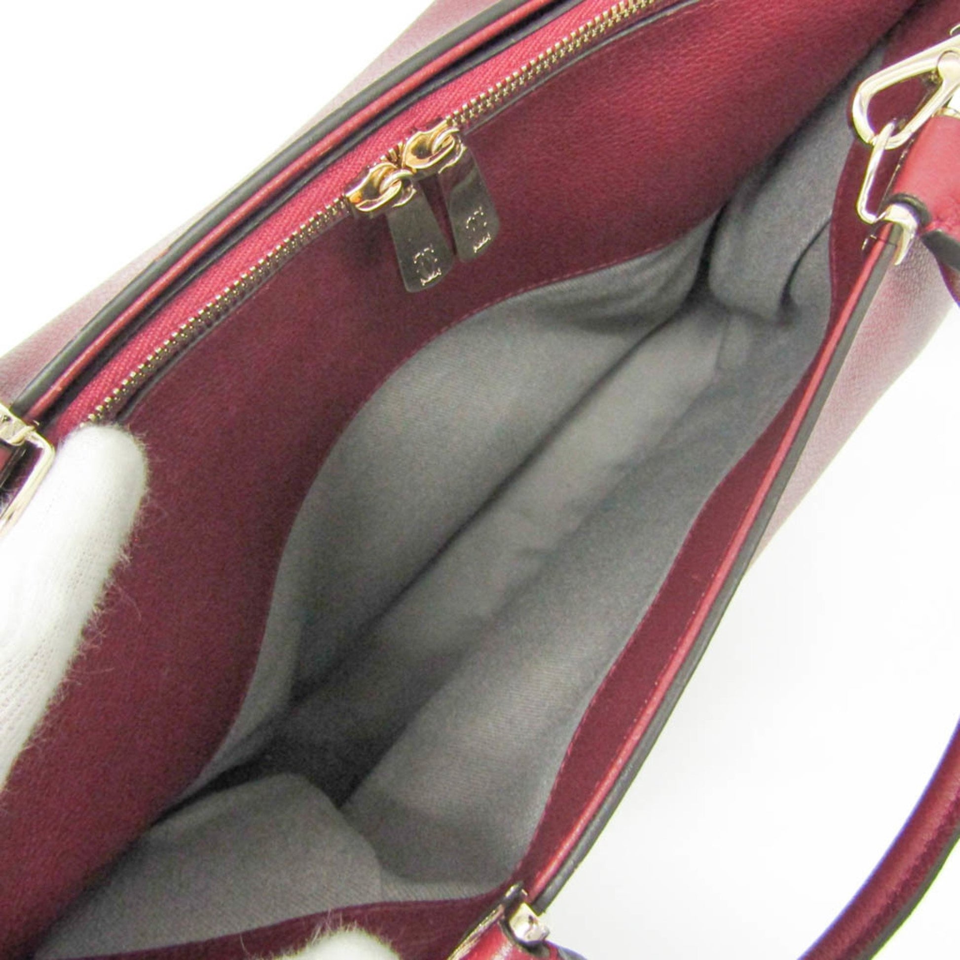 Cartier Must line, Burgundy, Leather, handbag