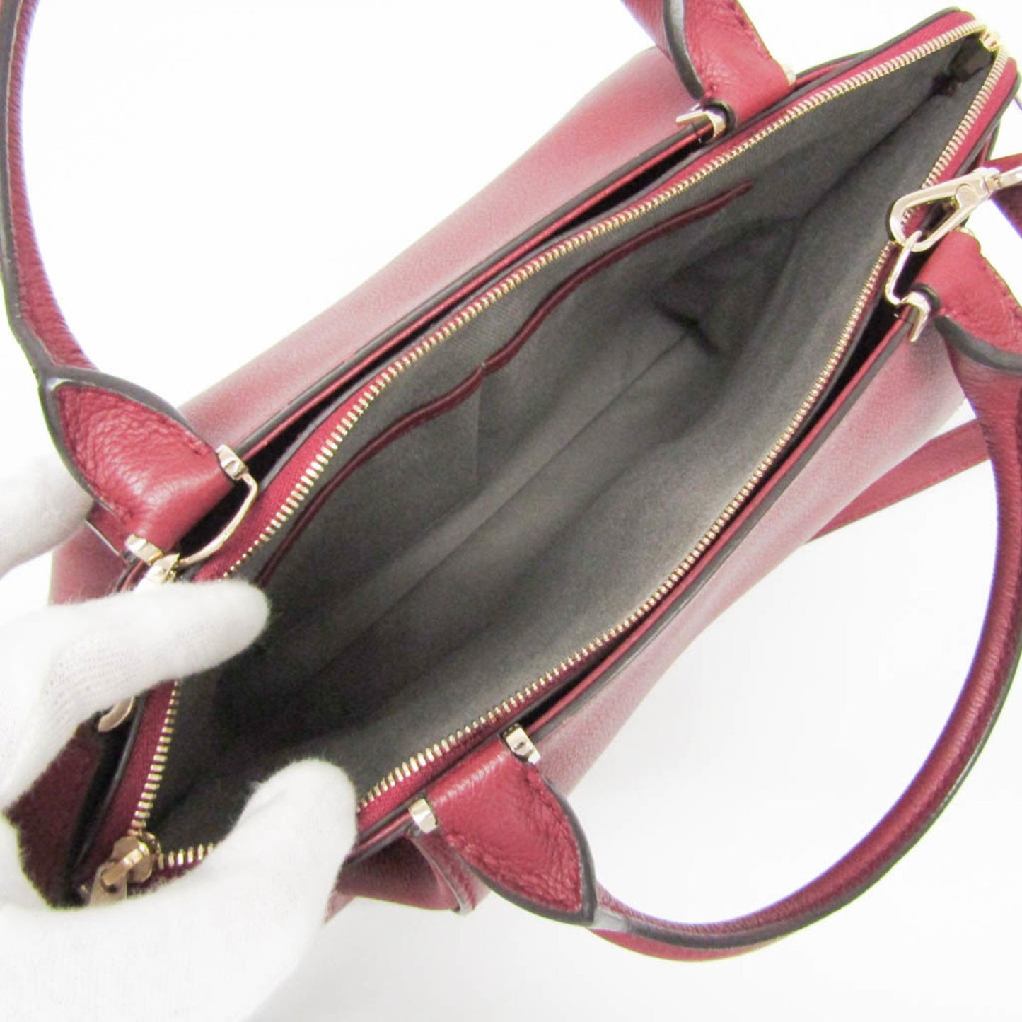 Cartier Must line, Burgundy, Leather, handbag