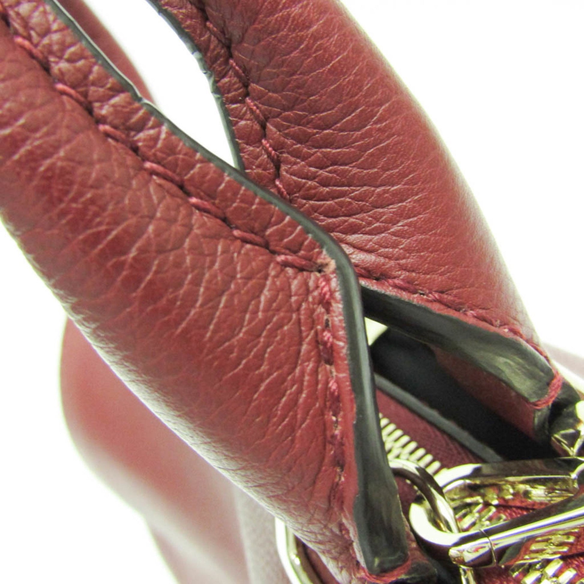 Cartier Must line, Burgundy, Leather, handbag