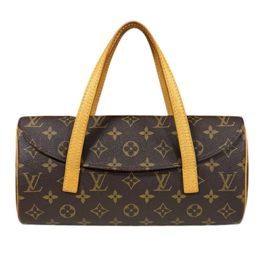 Louis Vuitton Sonatine, Brown, Canvas, handbag
