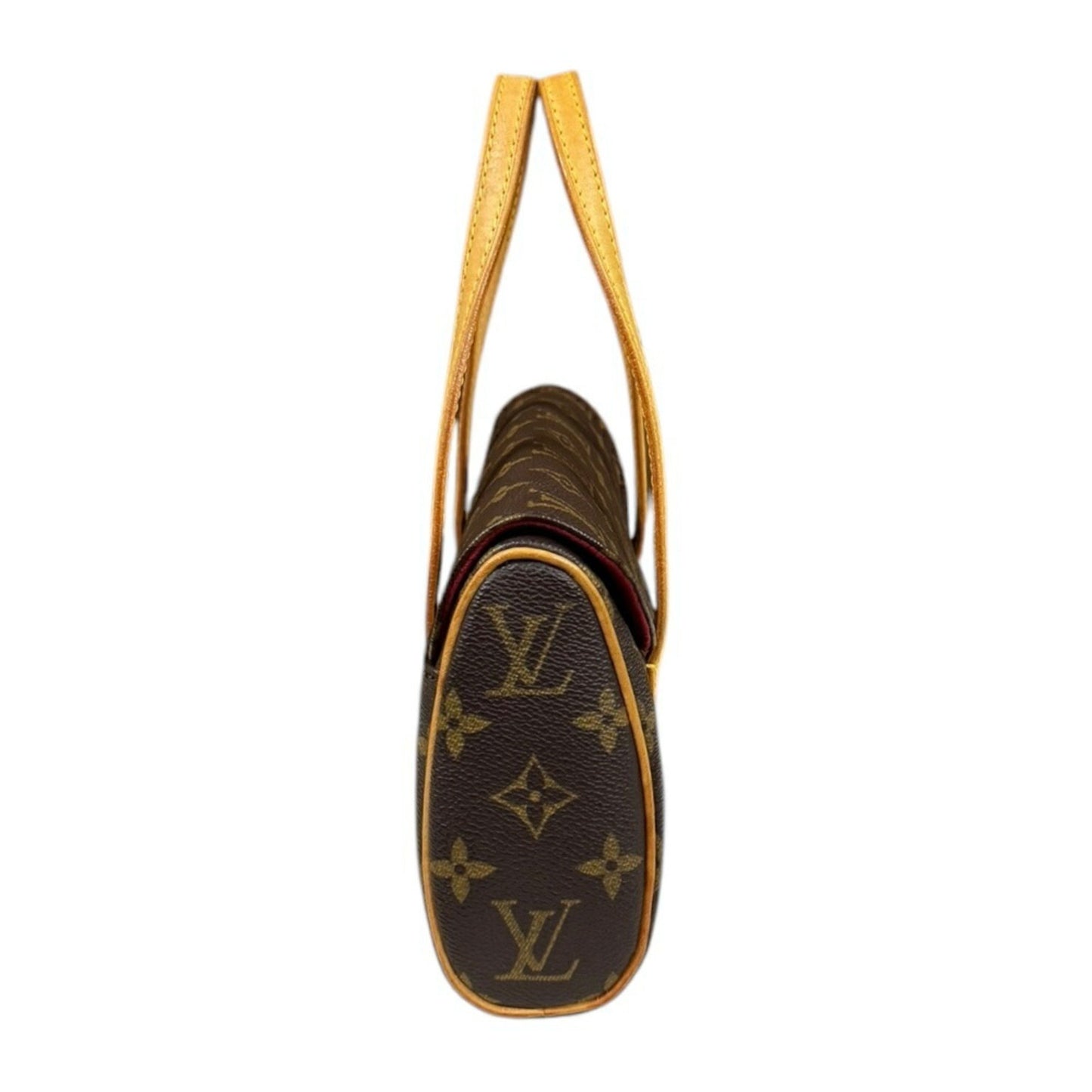 Louis Vuitton Sonatine, Brown, Canvas, handbag