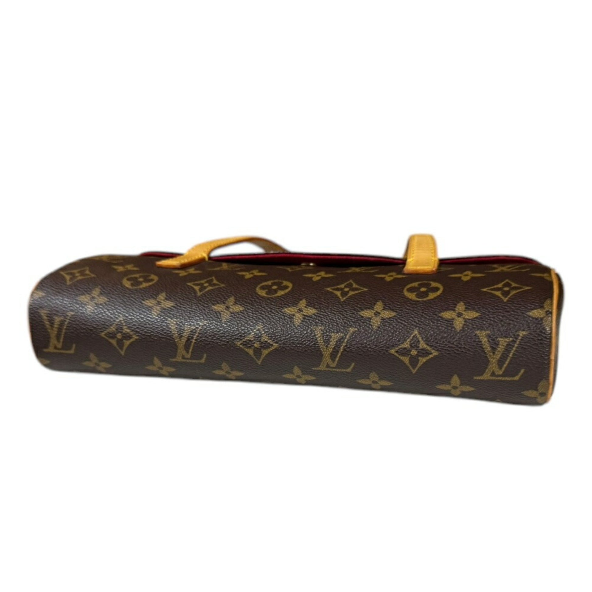 Louis Vuitton Sonatine, Brown, Canvas, handbag