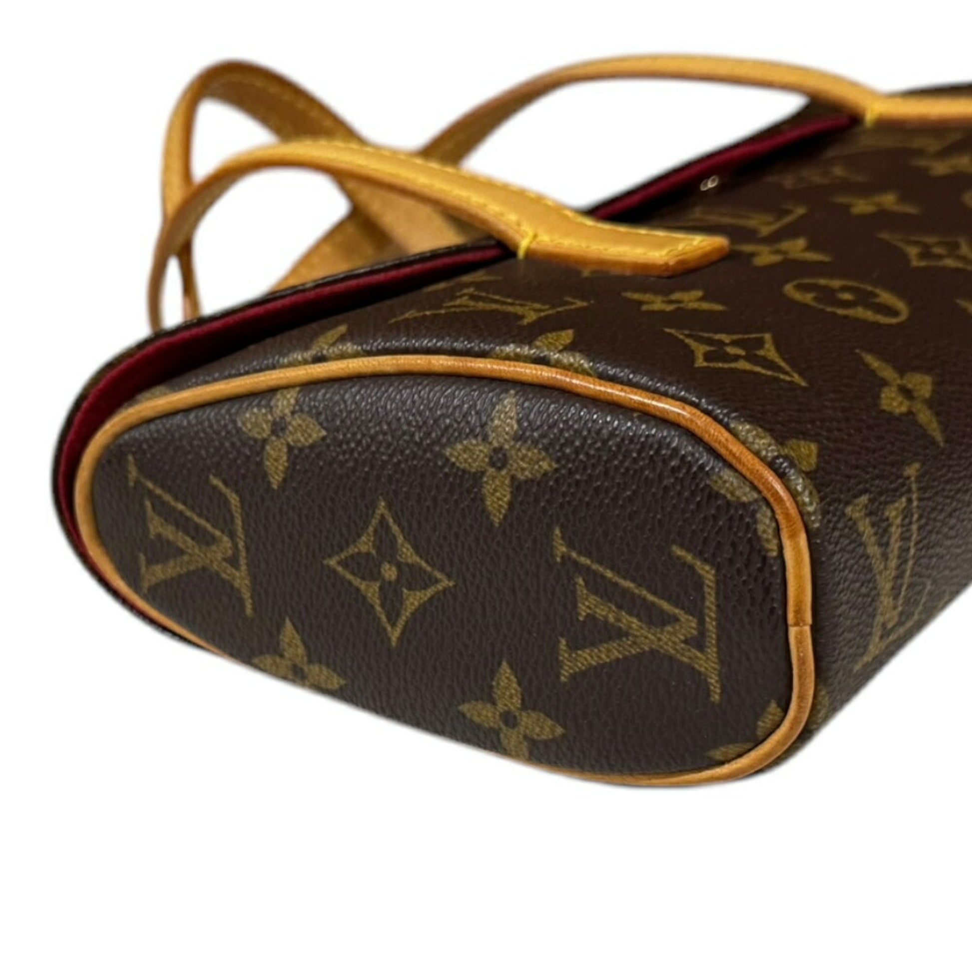 Louis Vuitton Sonatine, Brown, Canvas, handbag