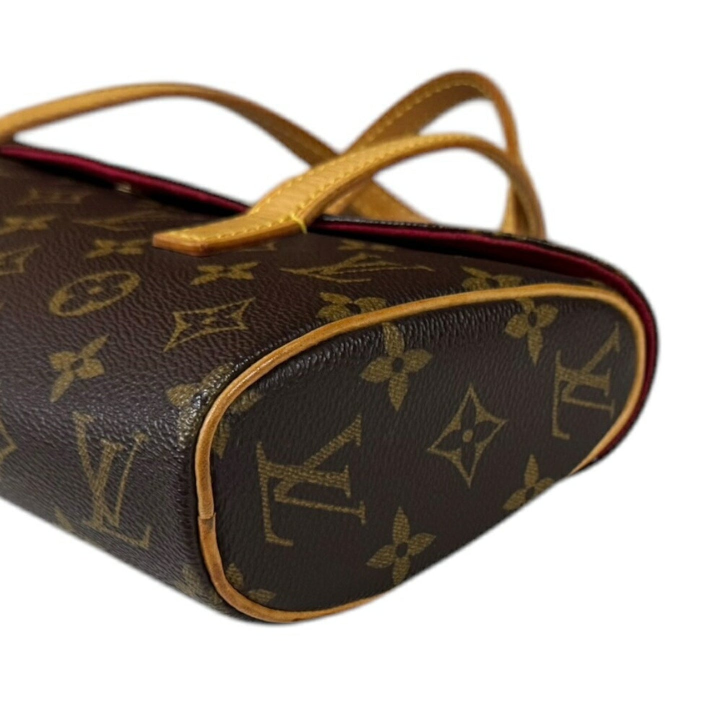 Louis Vuitton Sonatine, Brown, Canvas, handbag